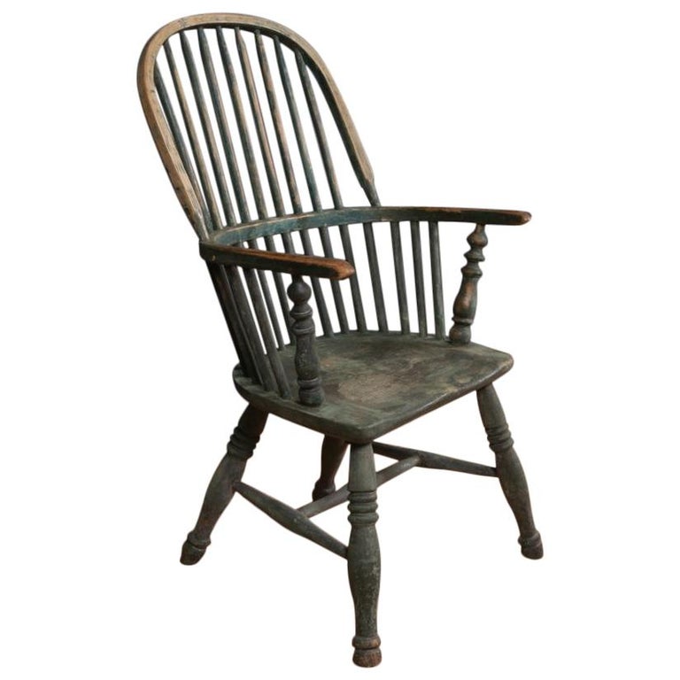 Original Painted Windsor Chair at 1stDibs