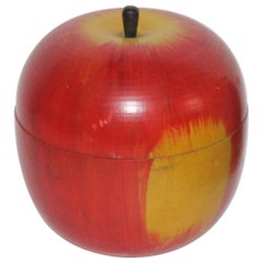 Original Painted Wood Apple