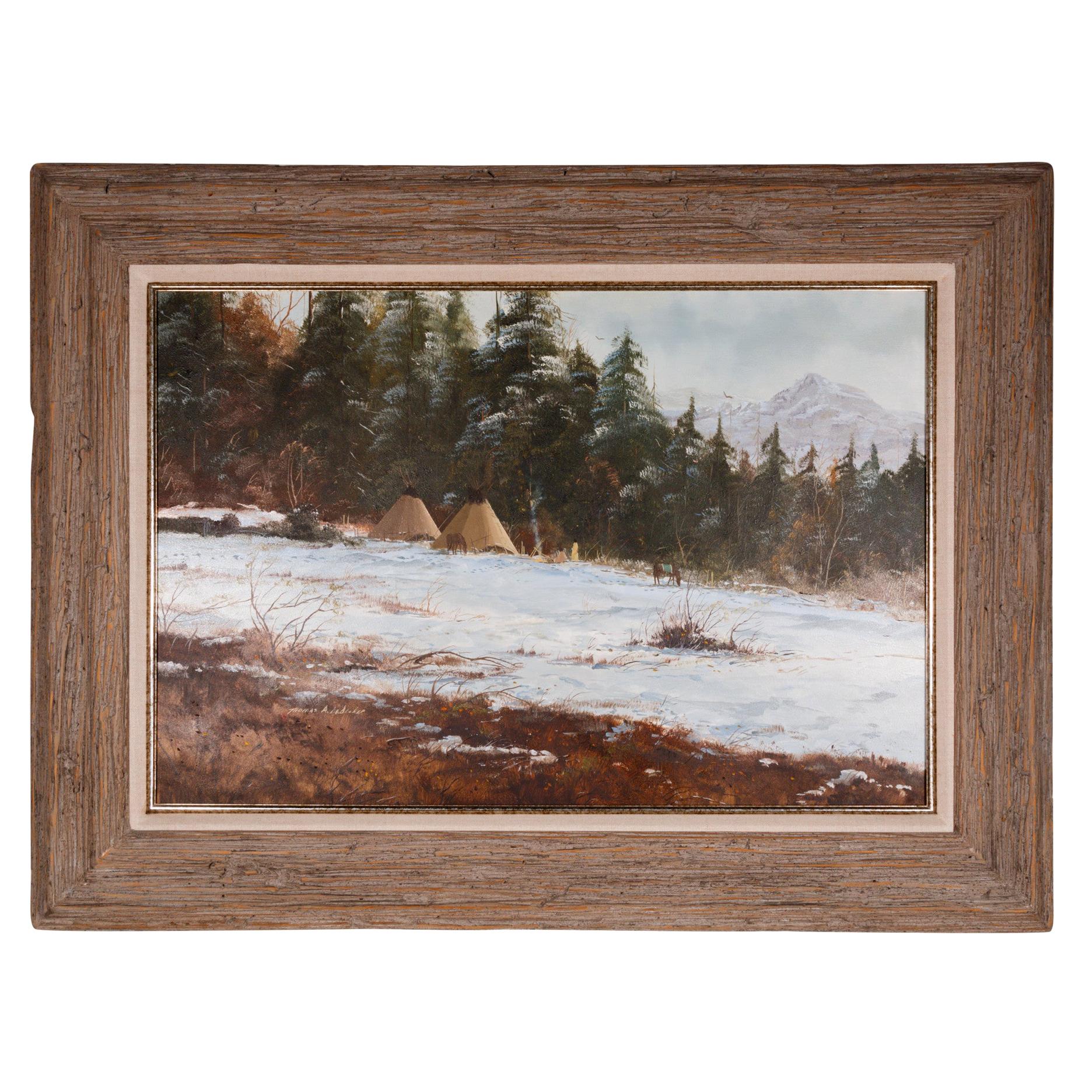 Original Painting "A Closing of Winter" by Thomas DeDecker For Sale