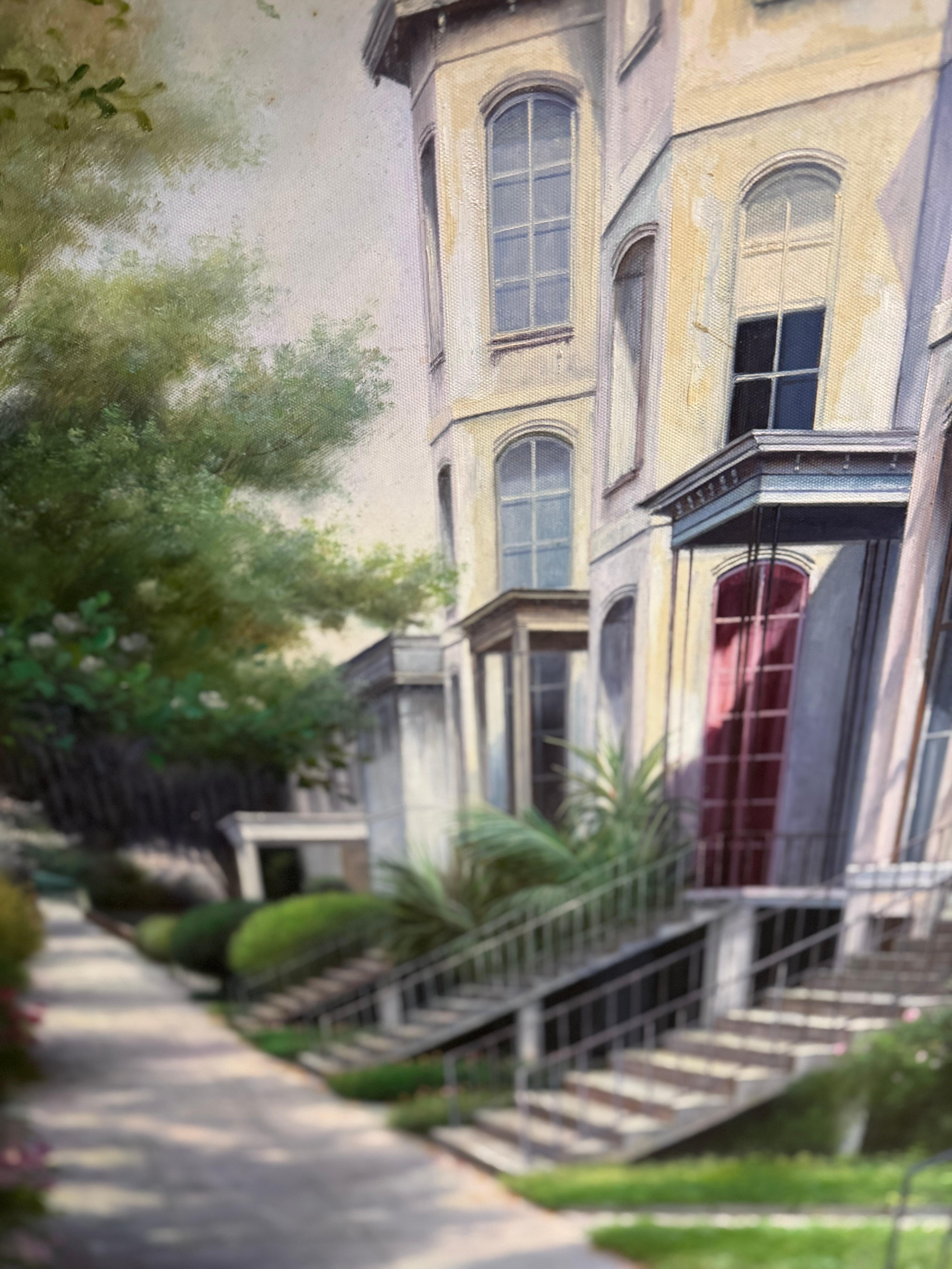 Originalgemälde des Künstlers Bazzaro (Amerikanische Klassik) im Angebot