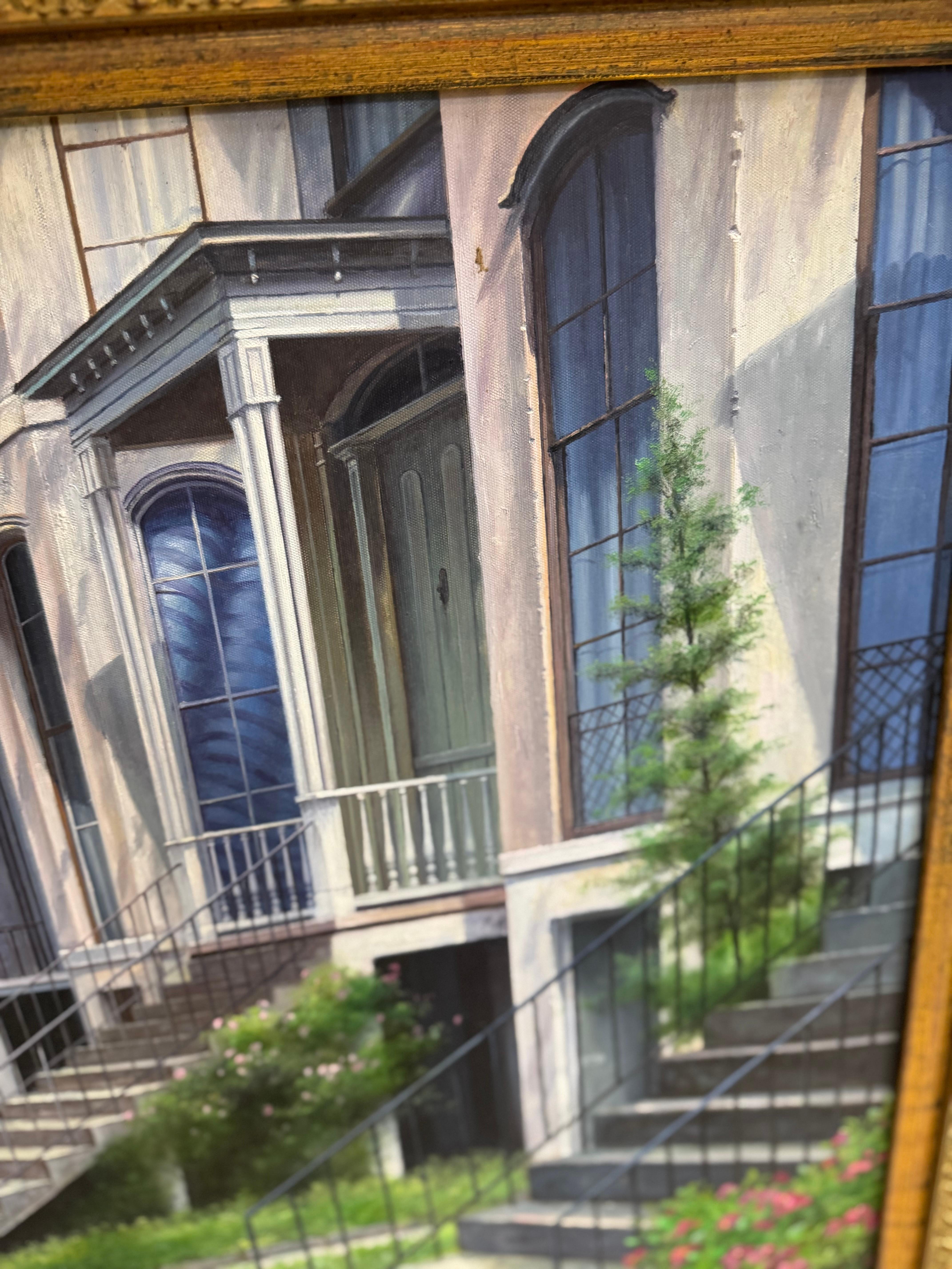 Originalgemälde des Künstlers Bazzaro (Leinwand) im Angebot