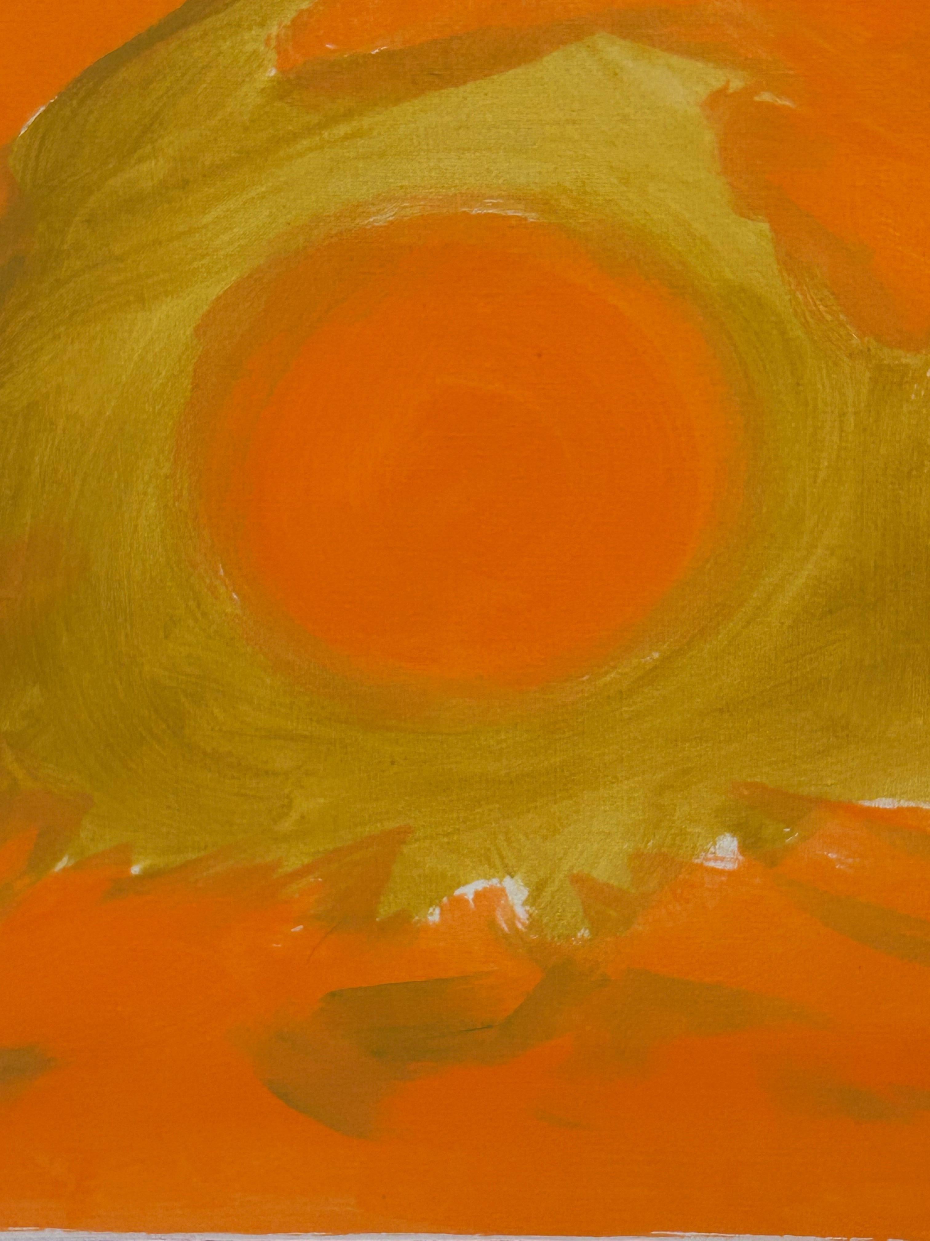 Die Sonne II, 30 x 30, Serie Santa Fe
Auffallendes Original auf quadratischer Leinwand von dem berühmten Princeton-Künstler Thomas George.  Wir vertreten den Nachlass des Künstlers.
Die erste Version dieses Kunstwerks ist ebenfalls verfügbar und