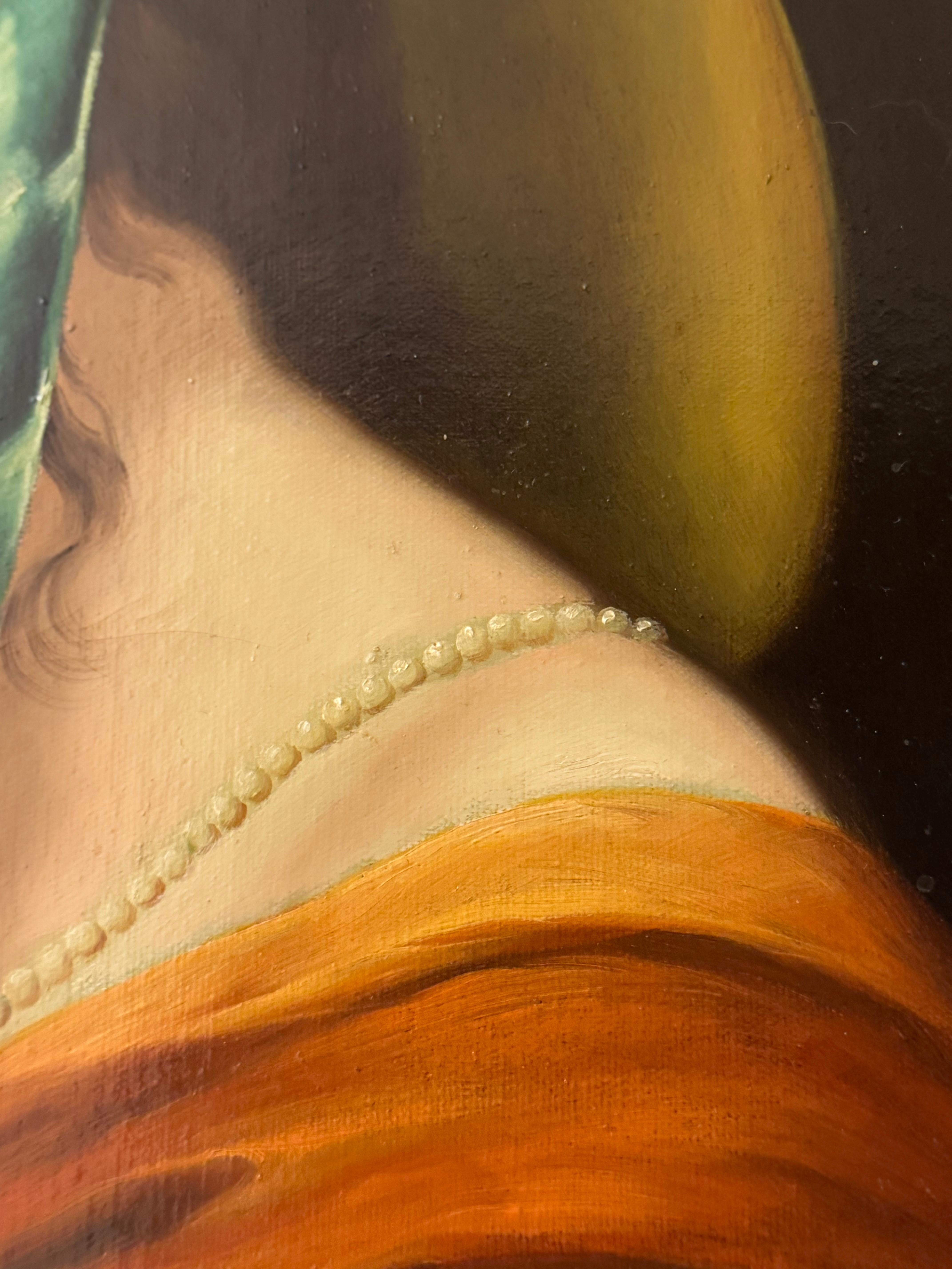 Originalgemälde ) inspirierte ein Museumsgemälde der französischen Malerin Élisabeth Vigée (Amerikanische Klassik) im Angebot