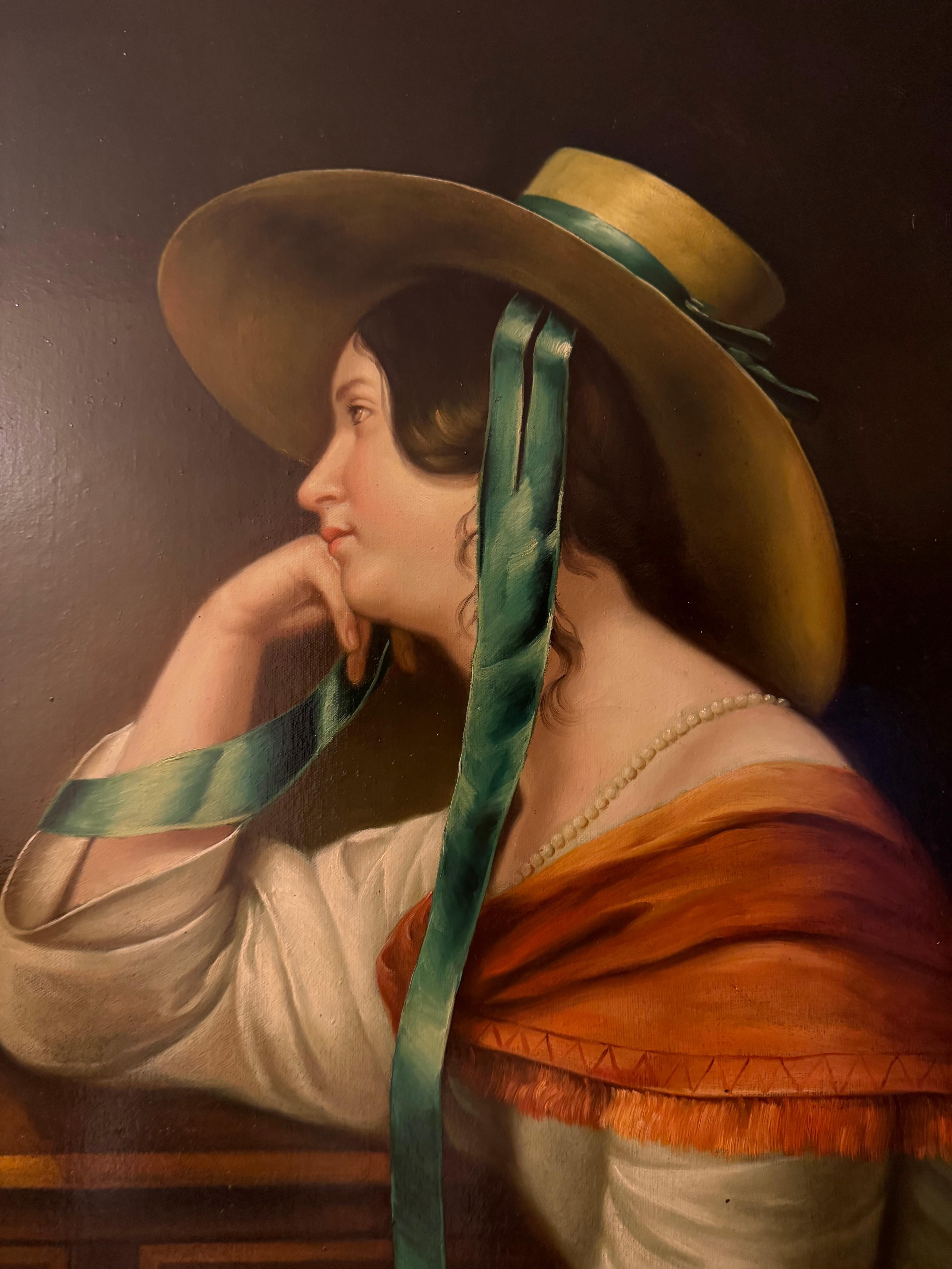 Originalgemälde ) inspirierte ein Museumsgemälde der französischen Malerin Élisabeth Vigée im Angebot 1