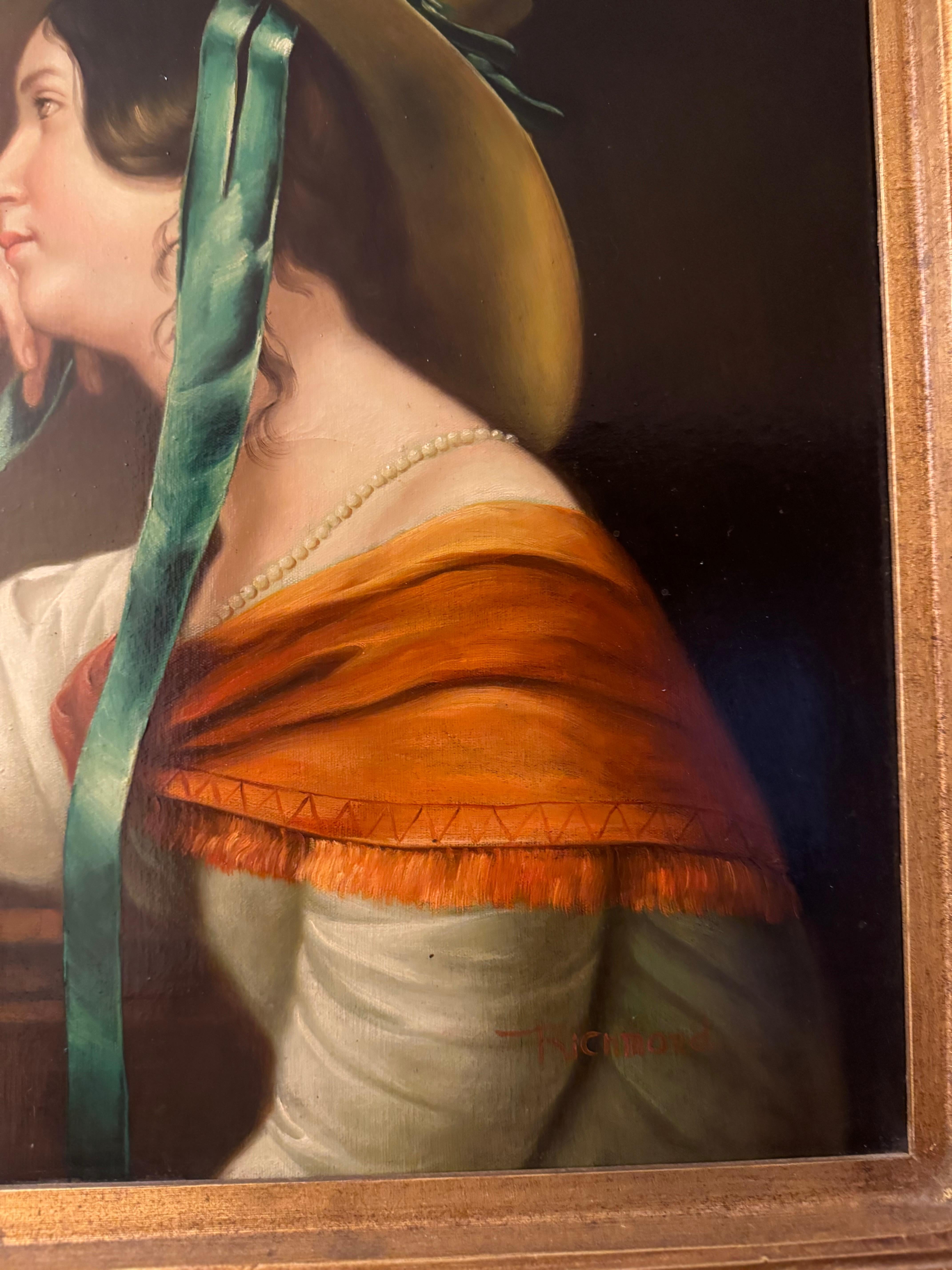 Originalgemälde ) inspirierte ein Museumsgemälde der französischen Malerin Élisabeth Vigée im Angebot 2