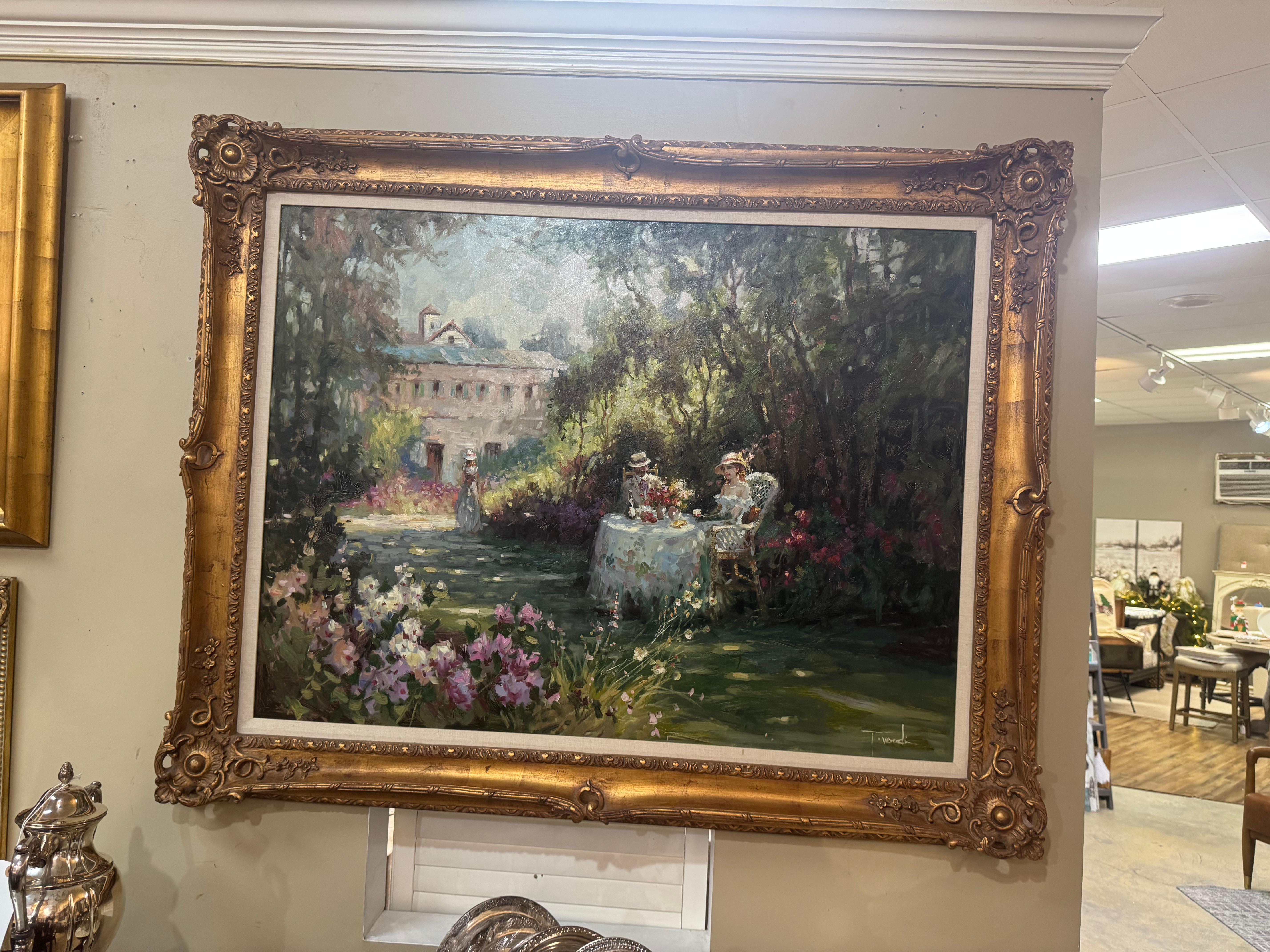 Peinture originale inspirée d'un tableau de musée de L'artiste, vraisemblablement Jacques De en vente 4