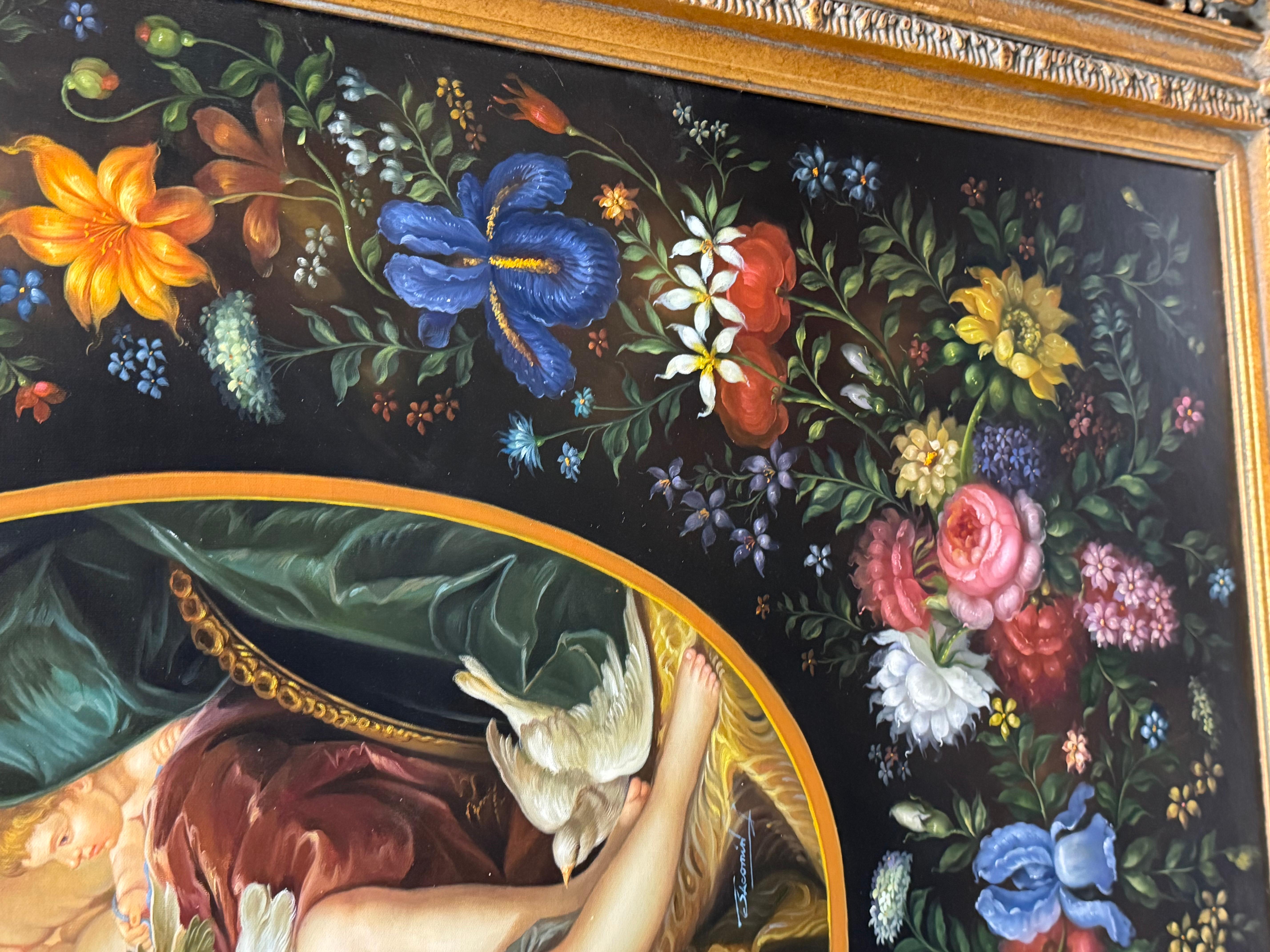 Pintura original inspirada en  el cuadro del museo titulado 