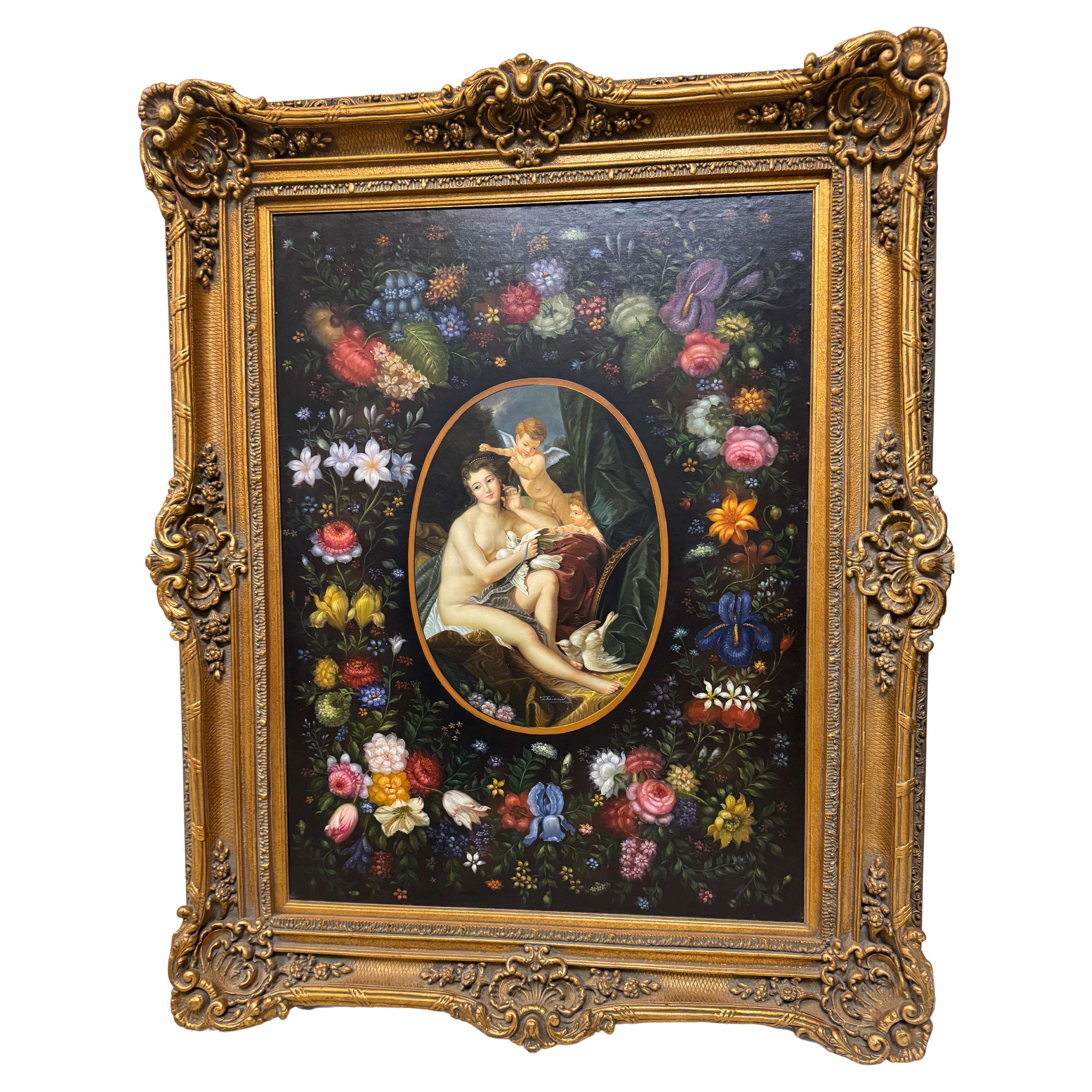 Pintura original inspirada en  el cuadro del museo titulado 