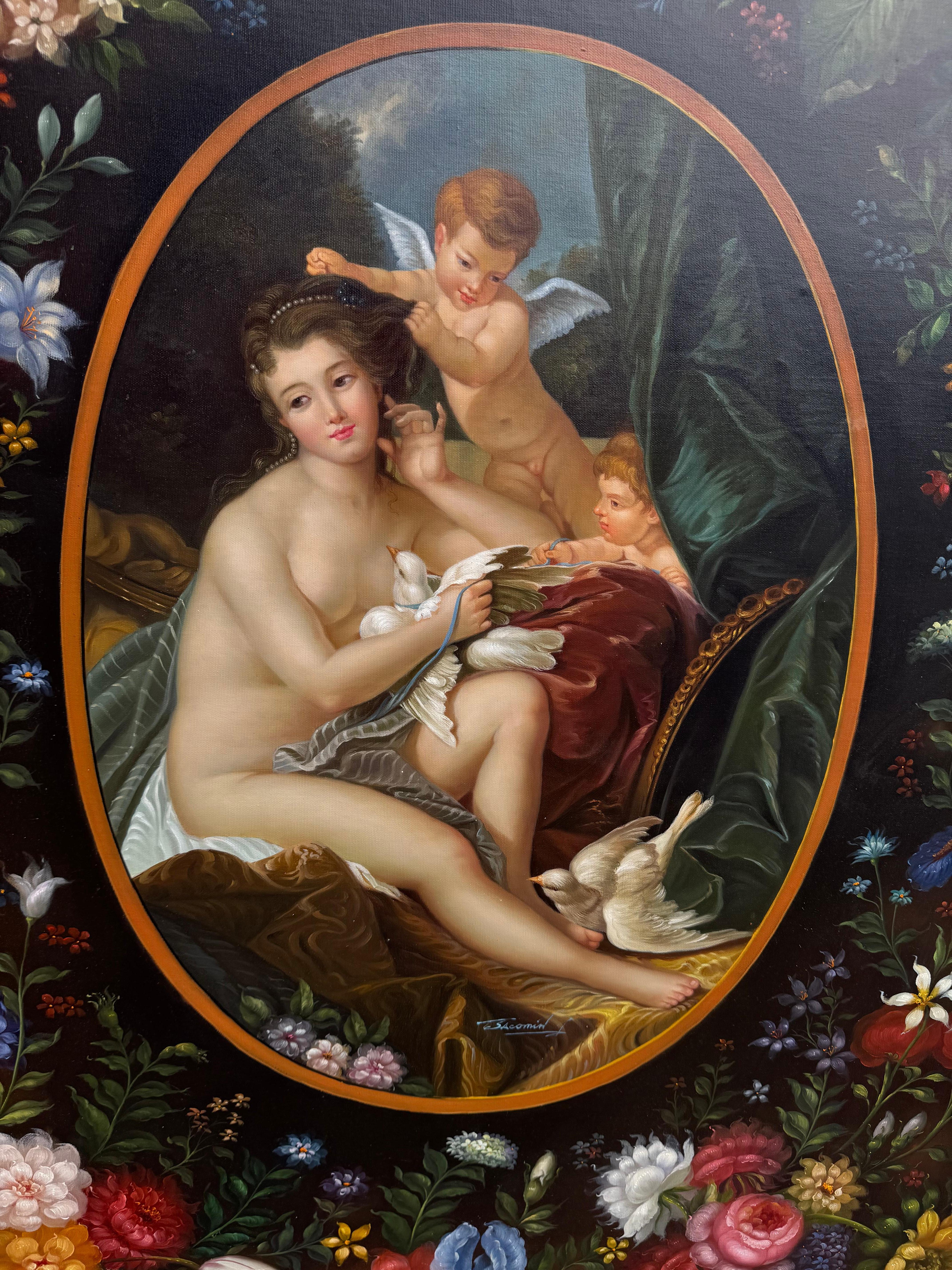 Pintura original inspirada en  el cuadro del museo titulado 