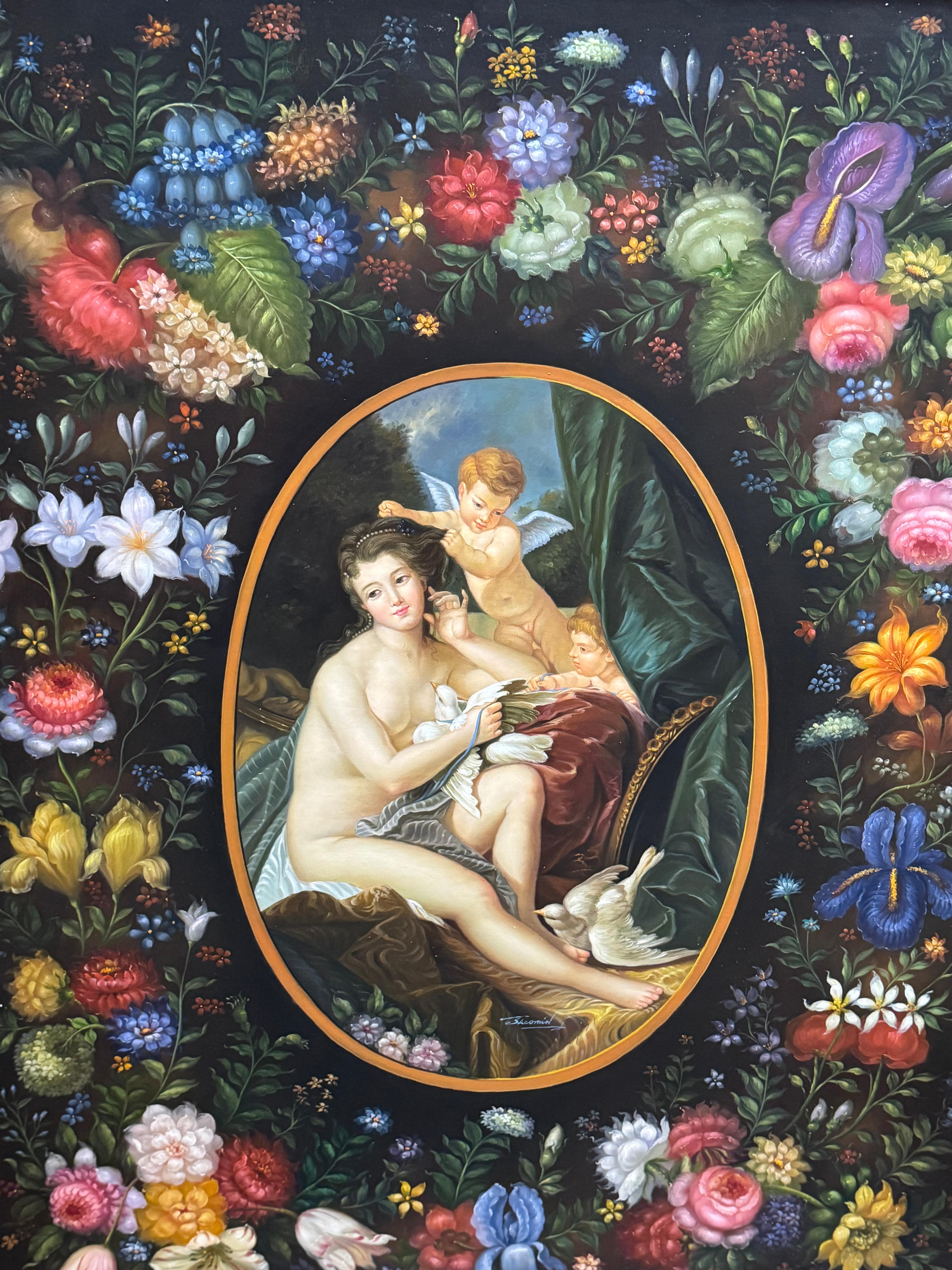 Pintura original inspirada en  el cuadro del museo titulado 