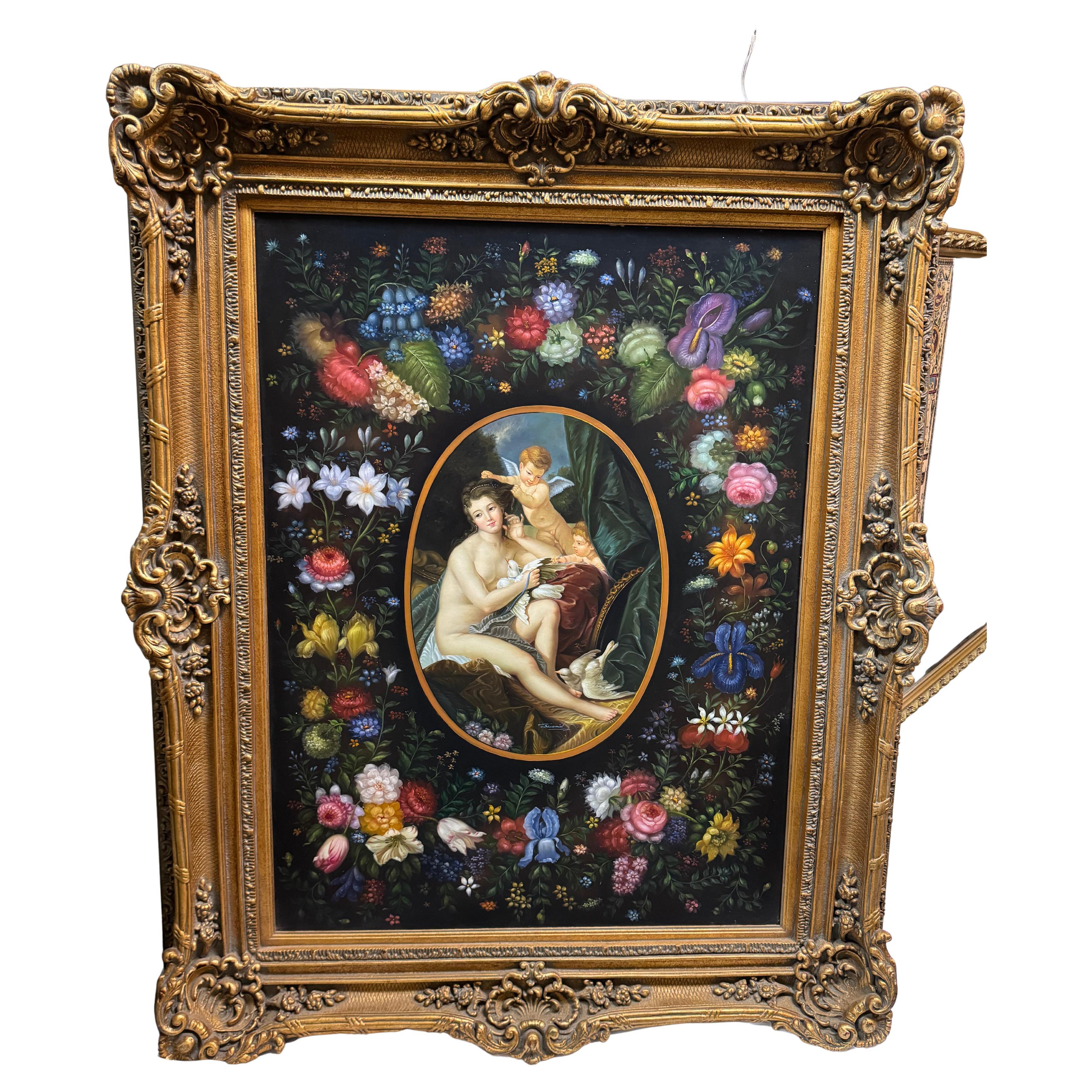 Pintura original inspirada en  el cuadro del museo titulado 