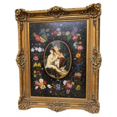 Antique Original painting inspired by  the museum painting titled "Le Triomphe de l'Amou