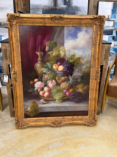 Original painting inspired  "Still Life with Fruit" by James Poulton, a British
