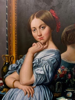 original painting is inspired by the famous 1845 oil painting titled "Portrait o