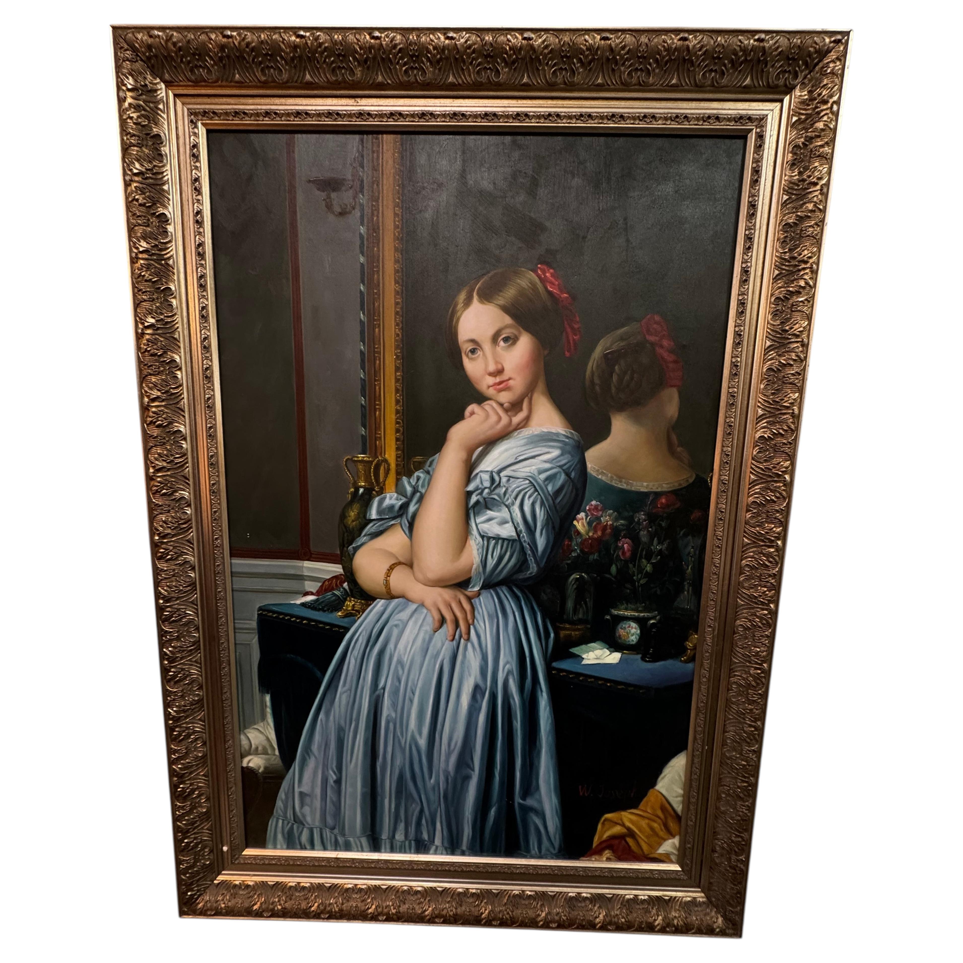 Originalgemälde ist inspiriert von dem berühmten Ölgemälde von 1845 mit dem Titel "Portrait o