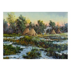 Original Painting "Late Spring Encampment" by Thomas DeDecker