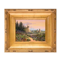 Original Painting "Mountain Valley Encampment" by Thomas Dedecker