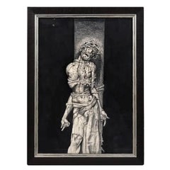Originales Gemälde „Fund Christus“ von Simon Bisley