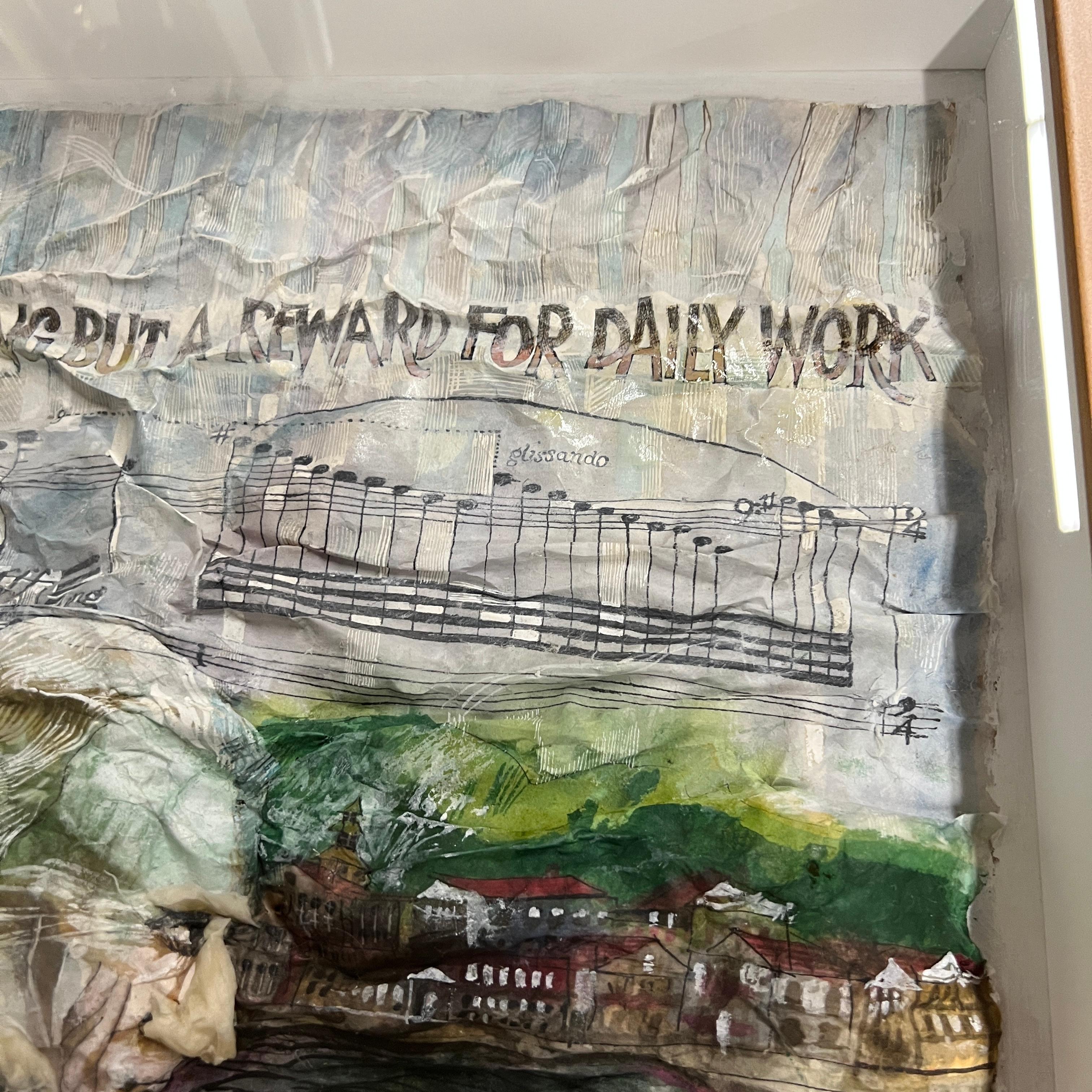 Pintura original del compositor Maurice Ravel por Sam Fink Estadounidense en venta