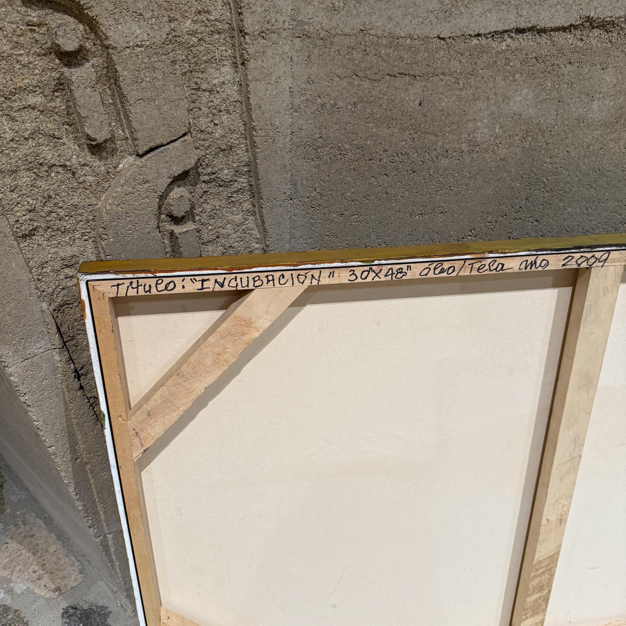 Originalgemälde Öl auf Leinwand Signiert Sanchez für Villa Saaverios im Angebot 4