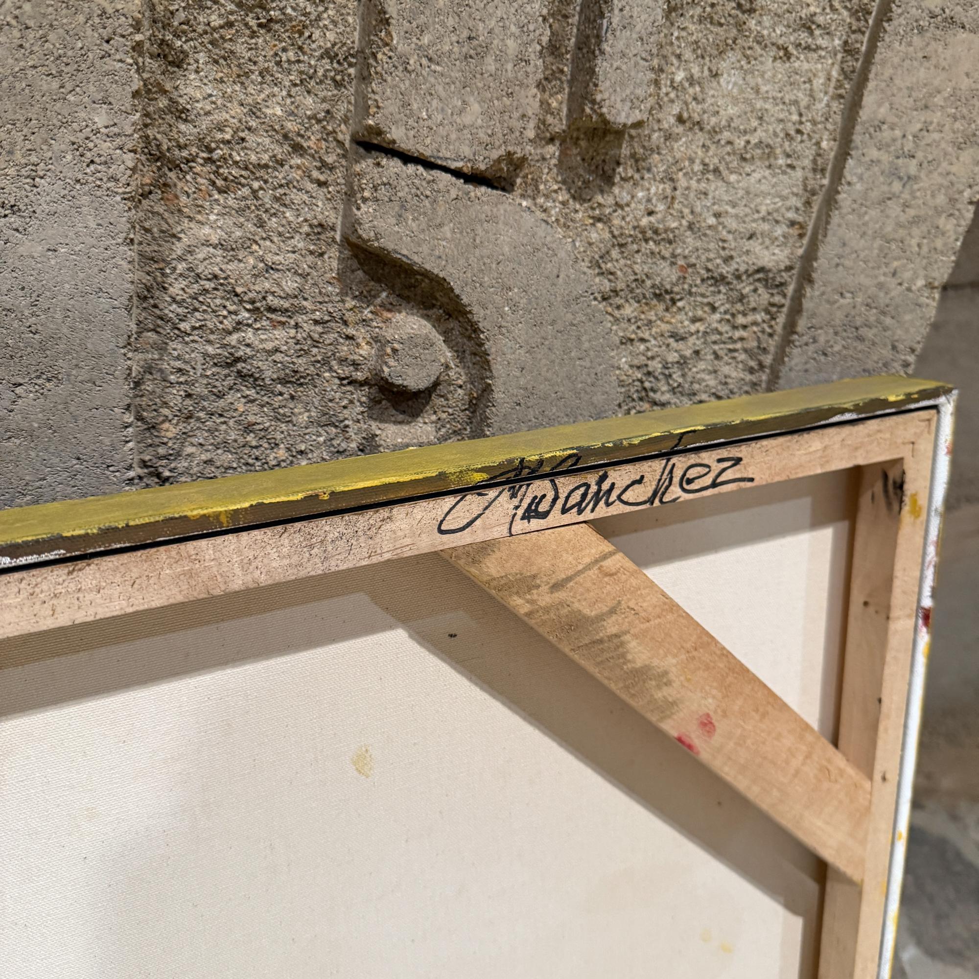 Originalgemälde Öl auf Leinwand Signiert Sanchez für Villa Saaverios im Angebot 6