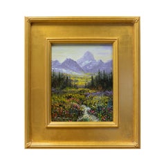 Peinture originale « Spring Valley » ( Vallée de la printemps) de Thomas deDecker