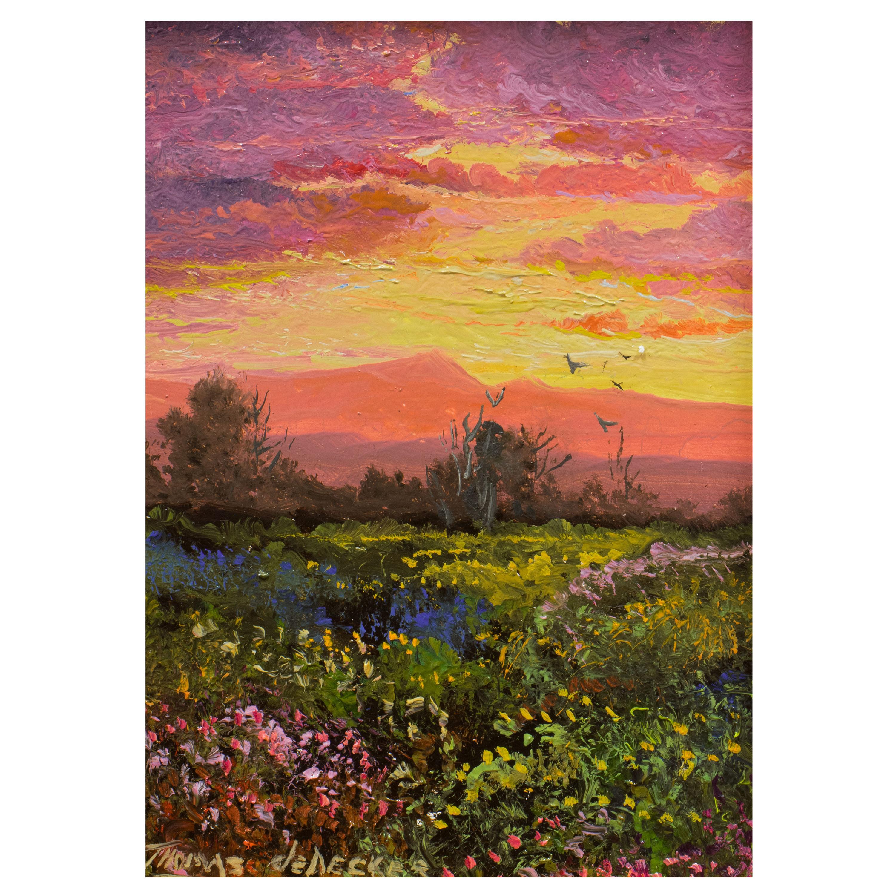 Original Painting "Sunrise" by Thomas deDecker For Sale