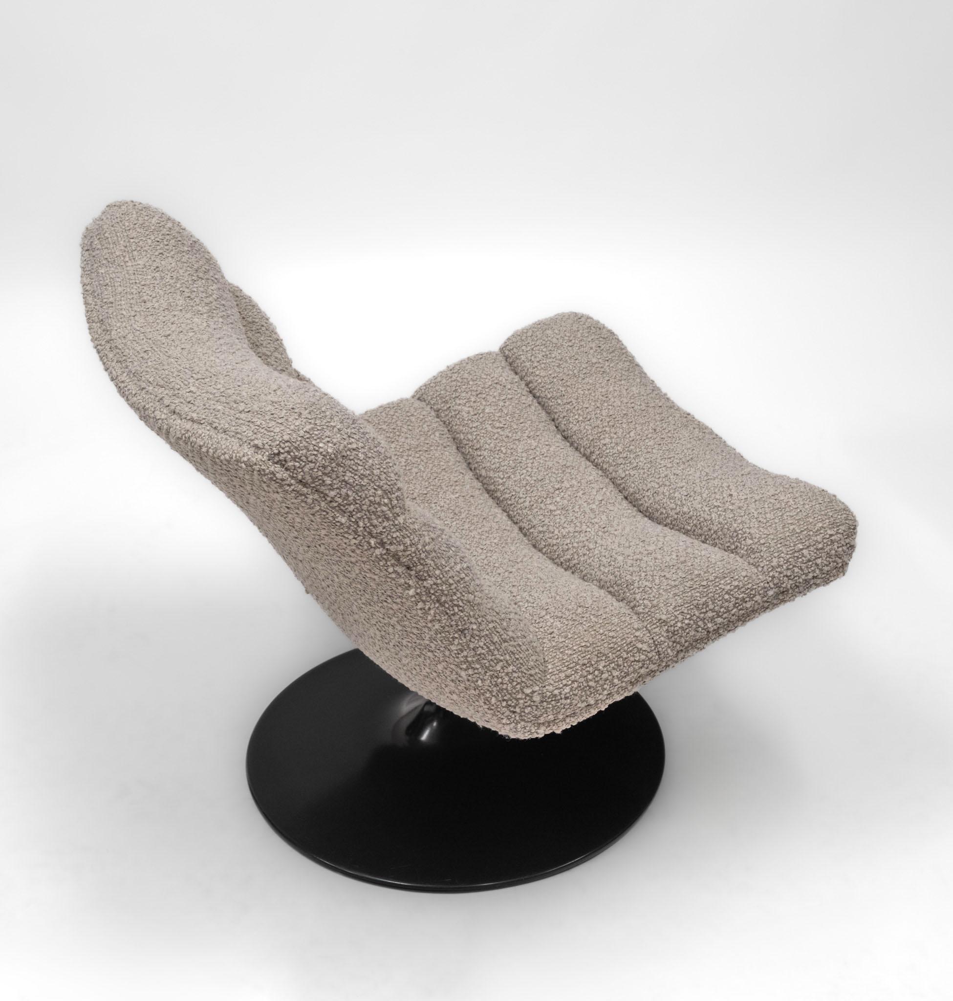 Pareja original Geoffrey Harcourt F506 Sillones Boucle Weave Artifort Años 80 en venta 1