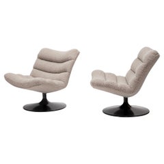 Pareja original Geoffrey Harcourt F506 Sillones Boucle Weave Artifort Años 80