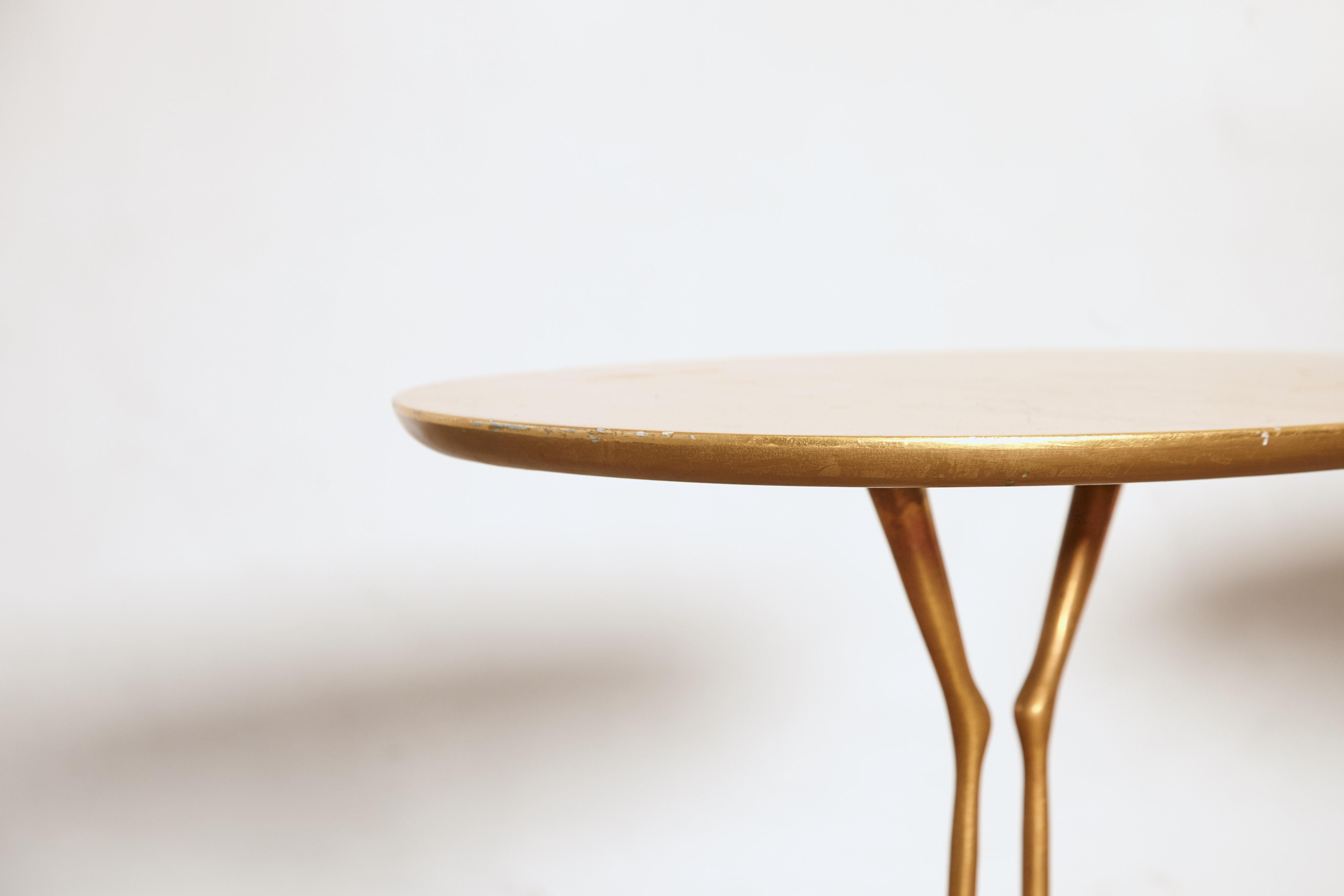 Late 20th Century Original Pair of 1970s Meret Oppenheim Traccia Tables, Gavina, Italy For Sale