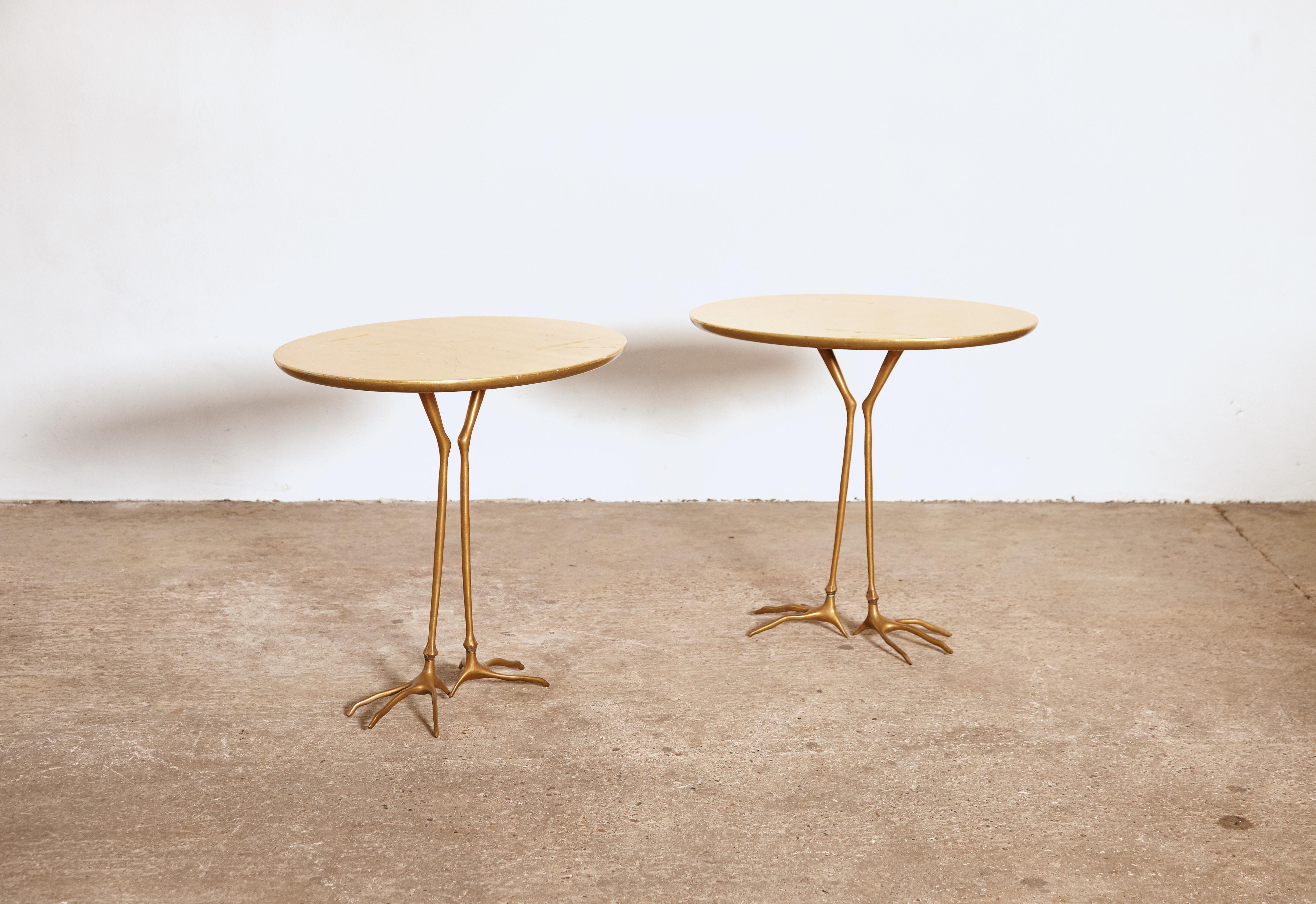 Original Pair of 1970s Meret Oppenheim Traccia Tables, Gavina, Italy 1