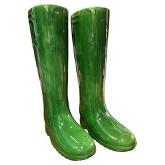 Original Pareja de Jarrones "Botas" de Cerámica Inglesa del Siglo XXI