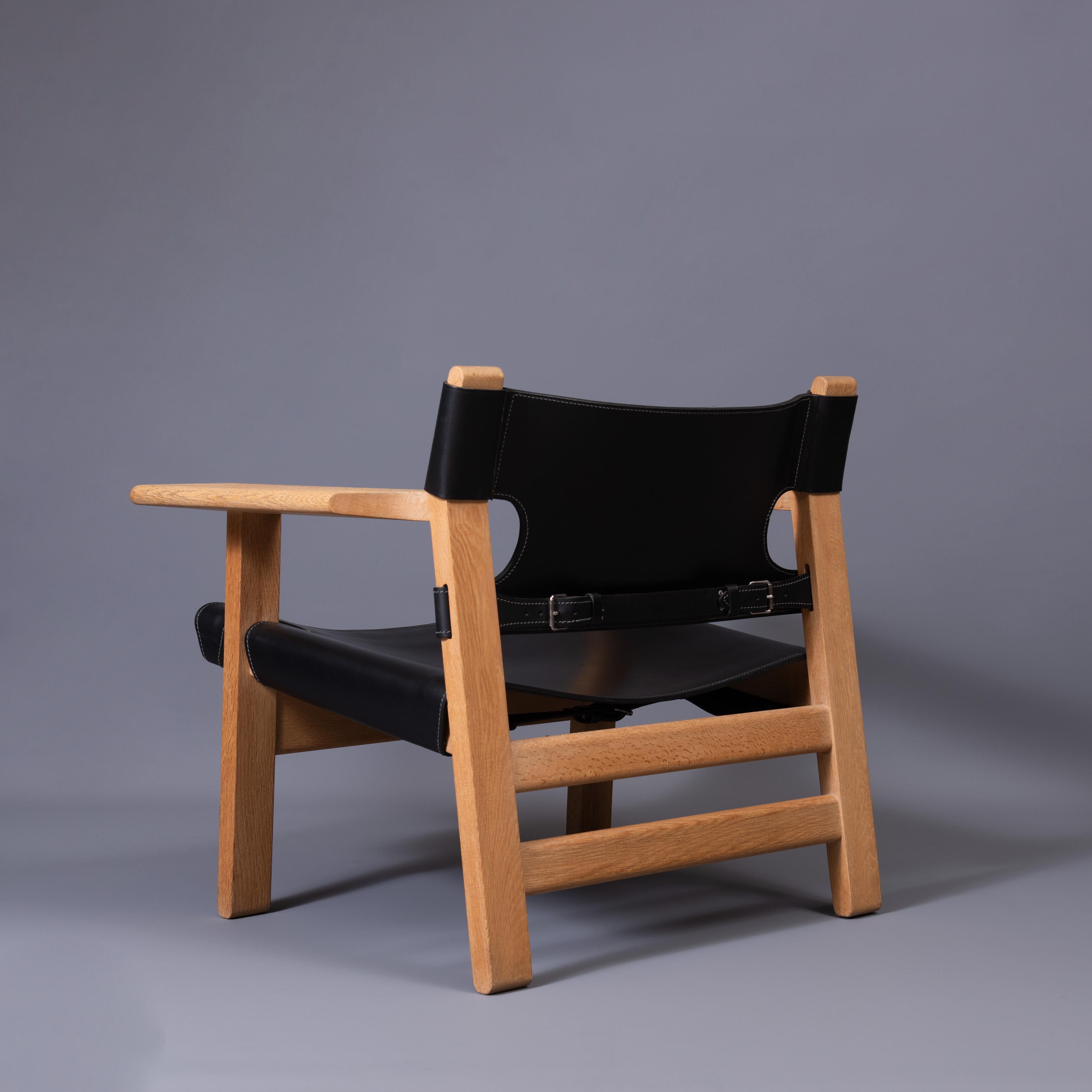 Original Early Pair of Borge Mogensen Spanish Chairs 6