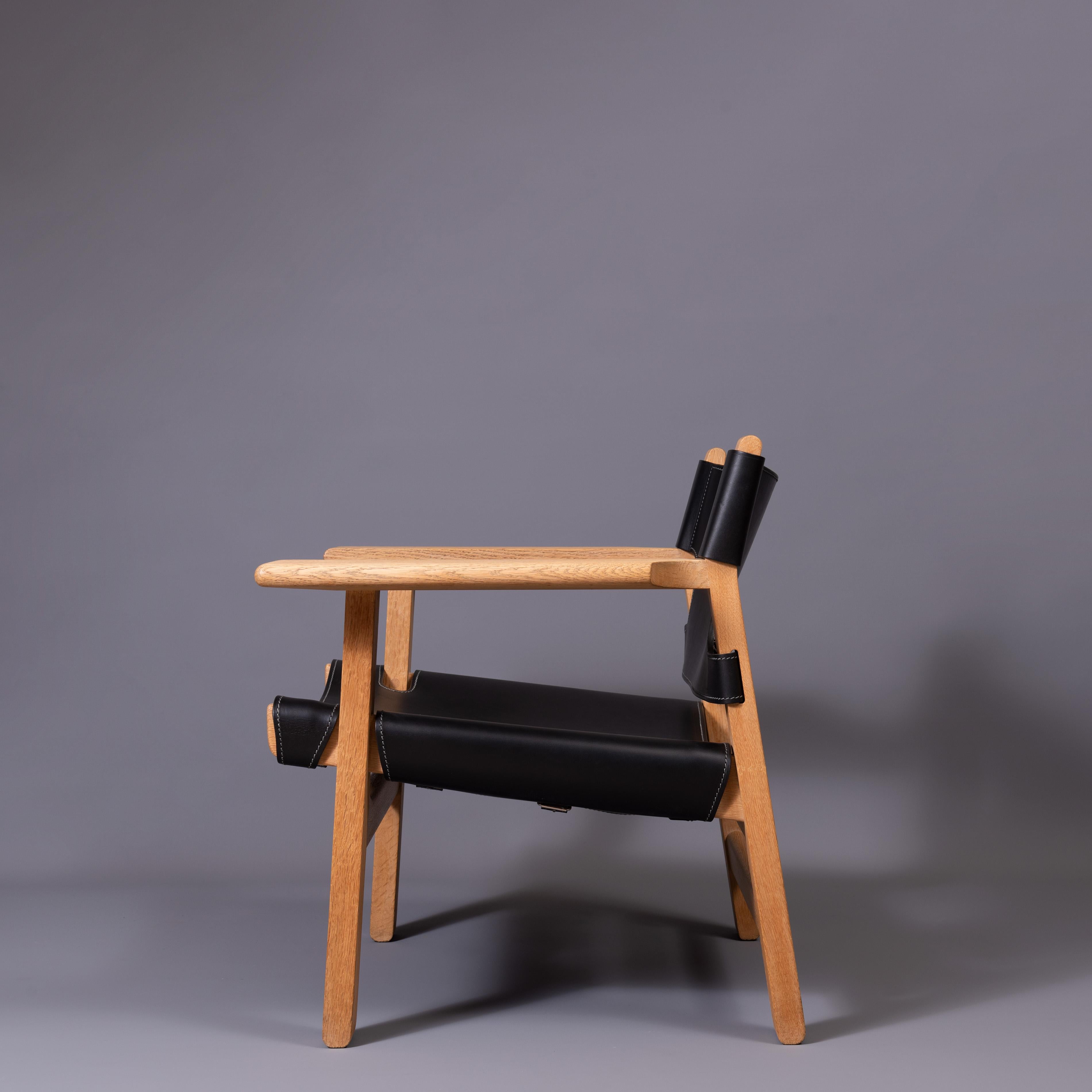 Original Early Pair of Borge Mogensen Spanish Chairs 7