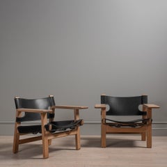 Original Pair of Borge Mogensen Spanish Chairs