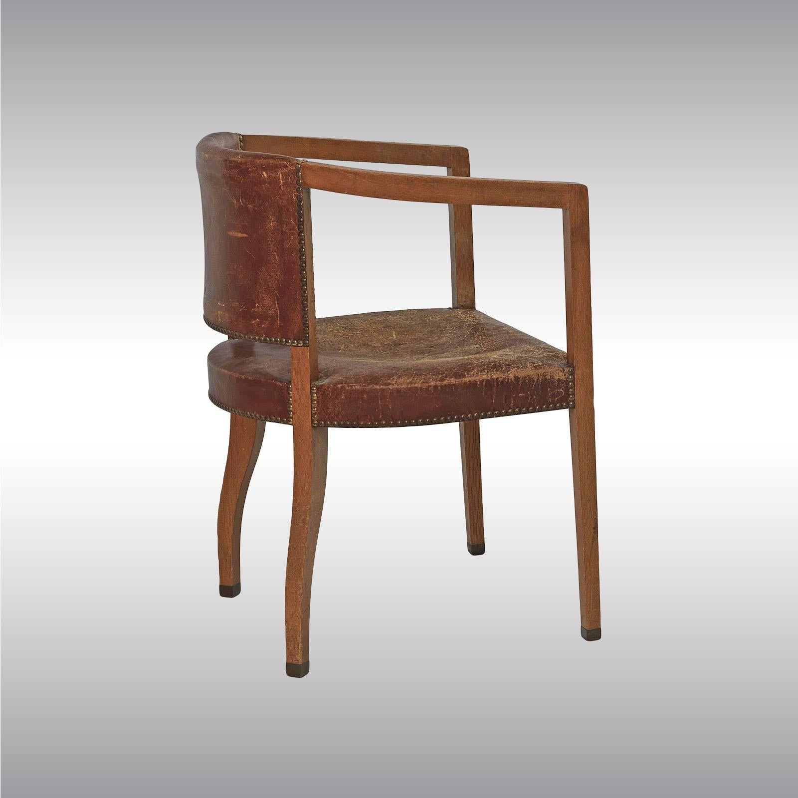 Sécession viennoise Paire de chaises originales Carl Witzmann House Bergmann Jugendstil Secession style en vente