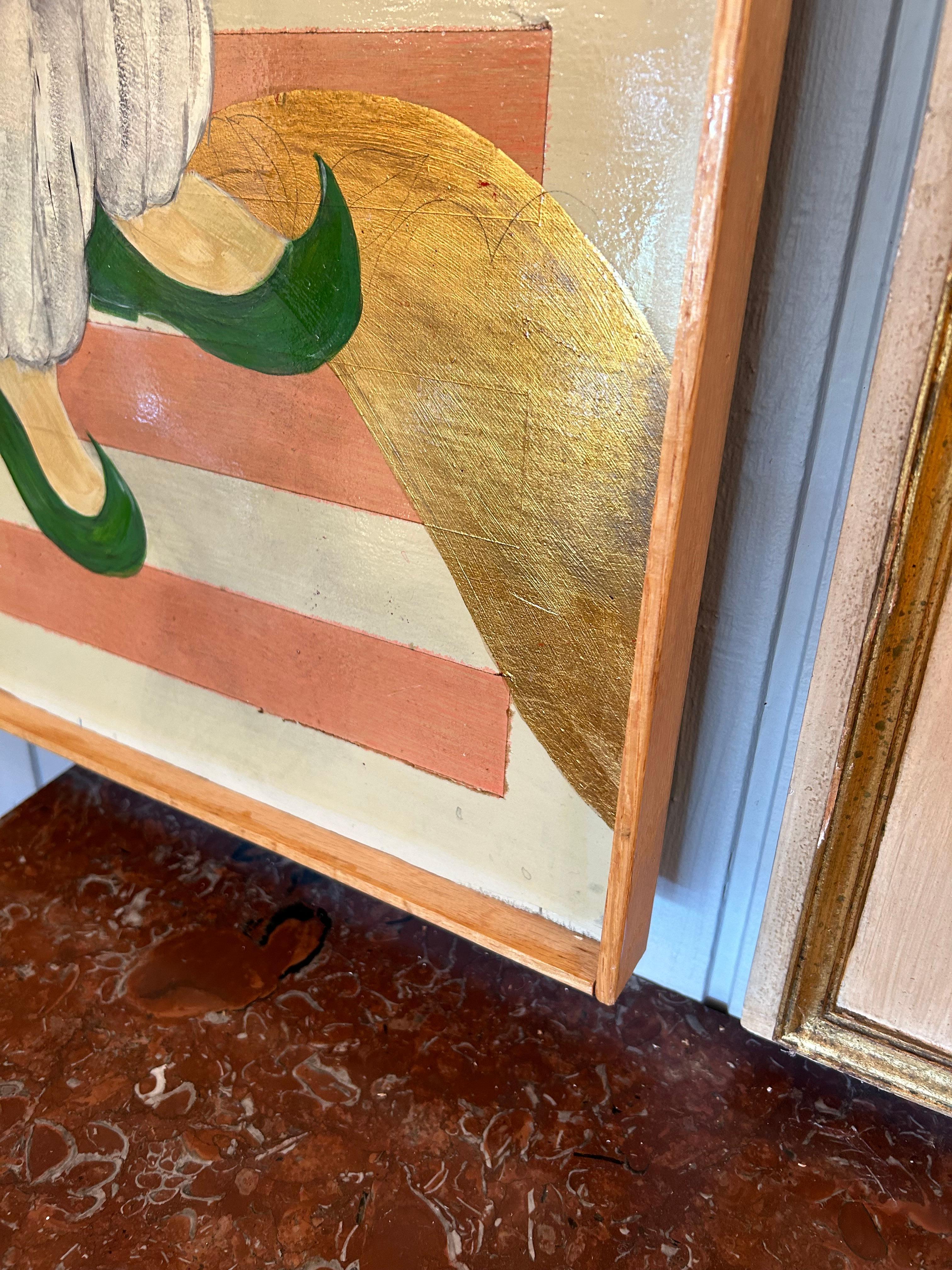 Originales Paar zeitgenössischer Chinoiserie-Figurengemälde auf Tafeln (21. Jahrhundert und zeitgenössisch) im Angebot