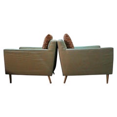Vintage Original Pair of Dunbar Model #4872A Lounge Chairs by Edward Wormley, USA