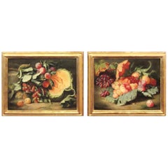 Original Pair of Dutch Master Style Still Life Oil Paintings