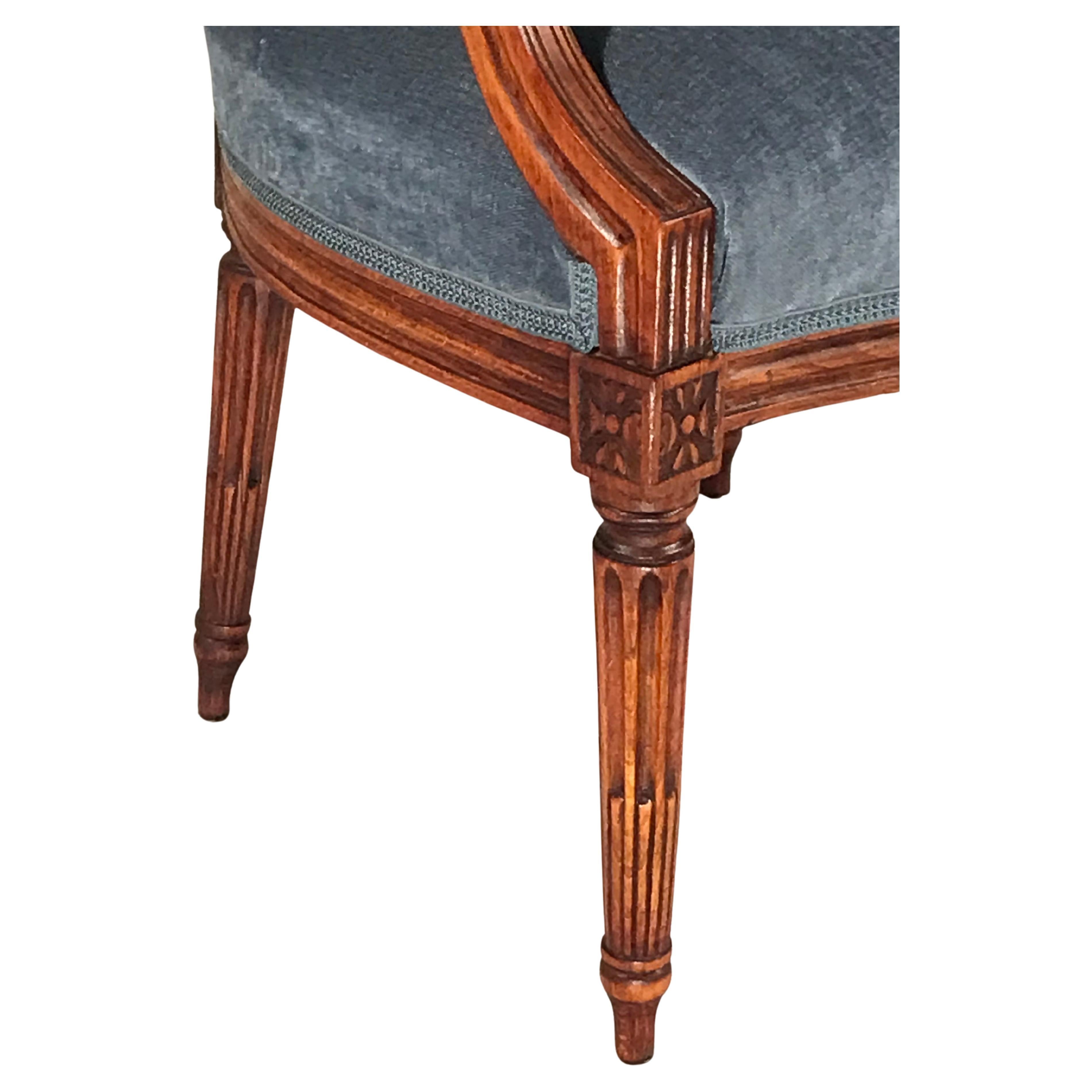 Original Pair of Louis XVI Armchairs, France, 1780 In Good Condition In Belmont, MA