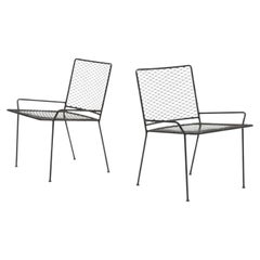 Original Pair of Van Keppel-Green Expanded Metal Series Chairs, Model 872, 1953