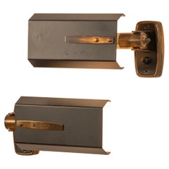 Original Pair Stilnovo wall lights. Italy c1950