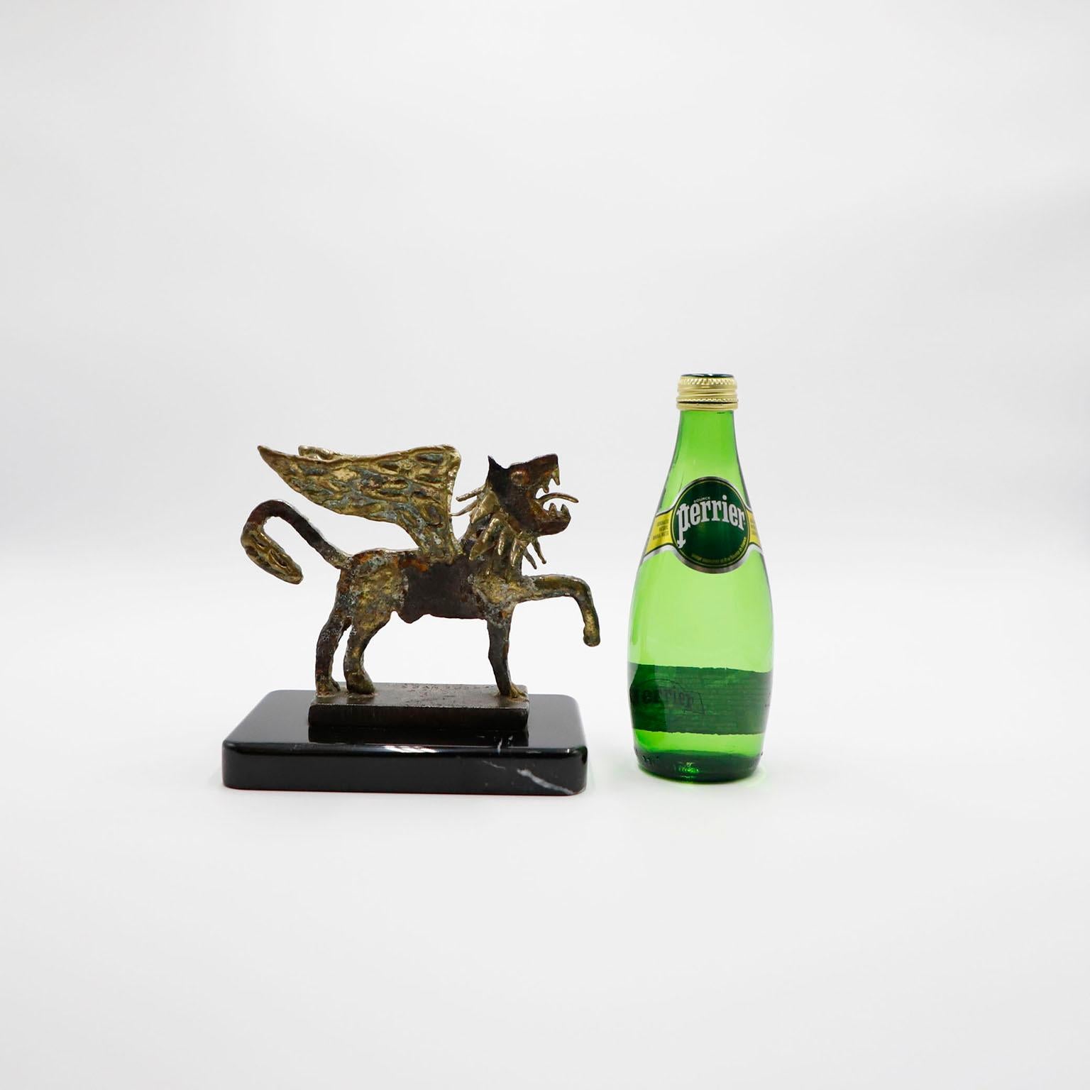 Mexican Original Pal Kepenyes Lion Sculpture Signed For Sale