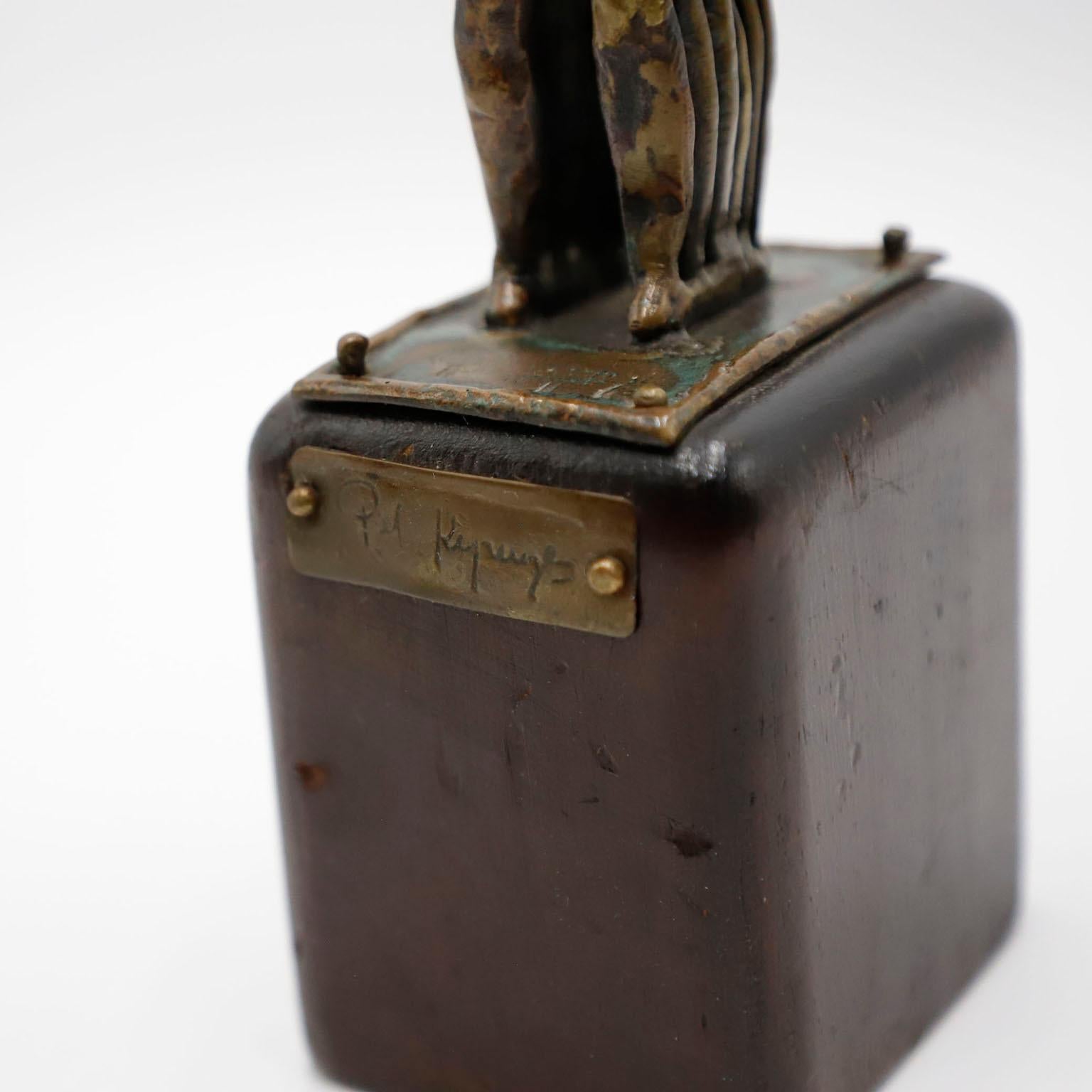 Mexican Original Pal Kepenyes Sculpture Signed For Sale