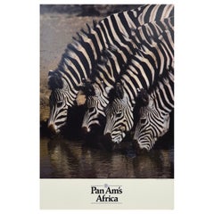 Original Pan Am Africa Airline Travel Poster
