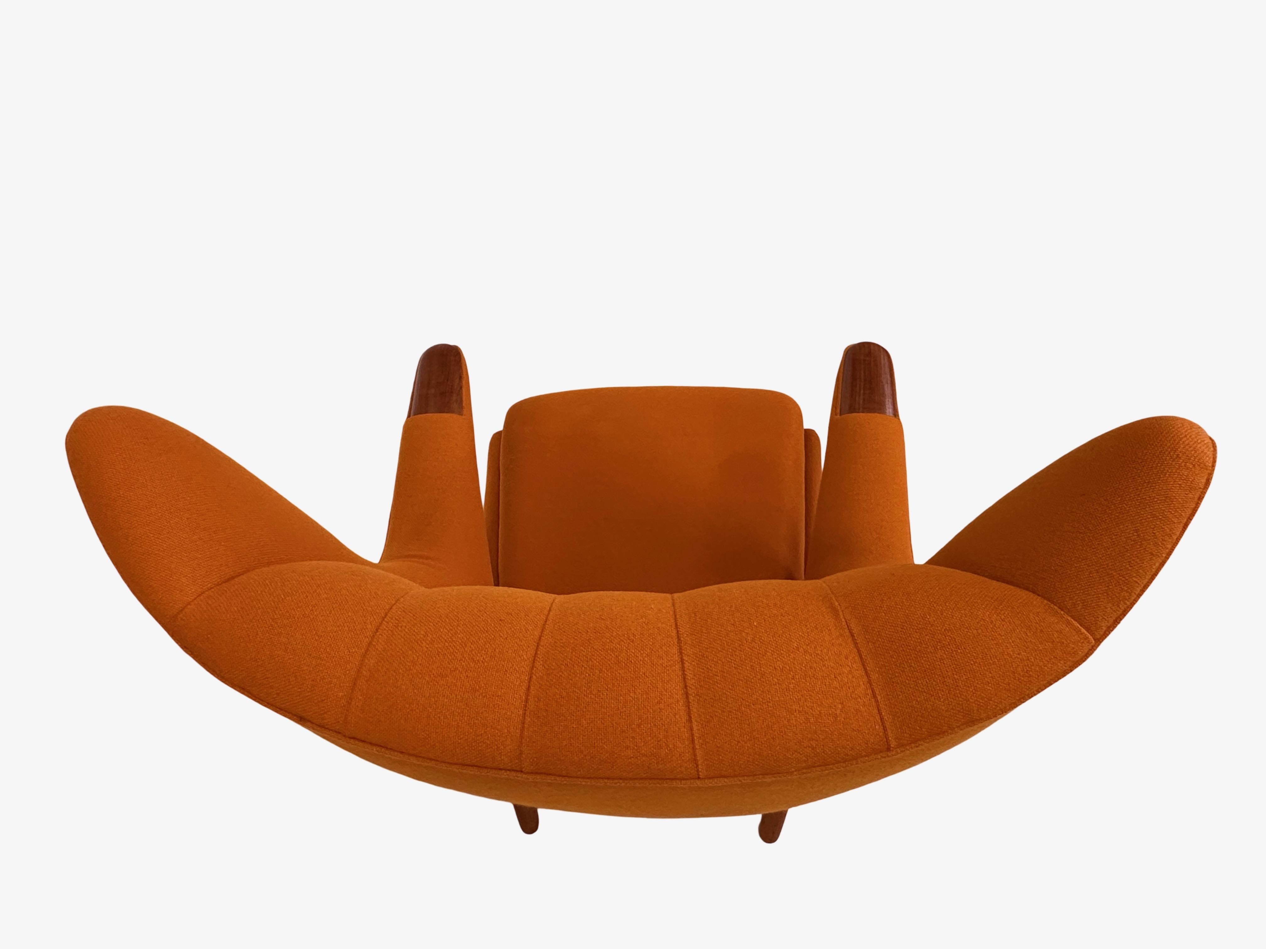 Lana Sedia papabear originale di Hans Jørgen Wegner, Danimarca. in vendita