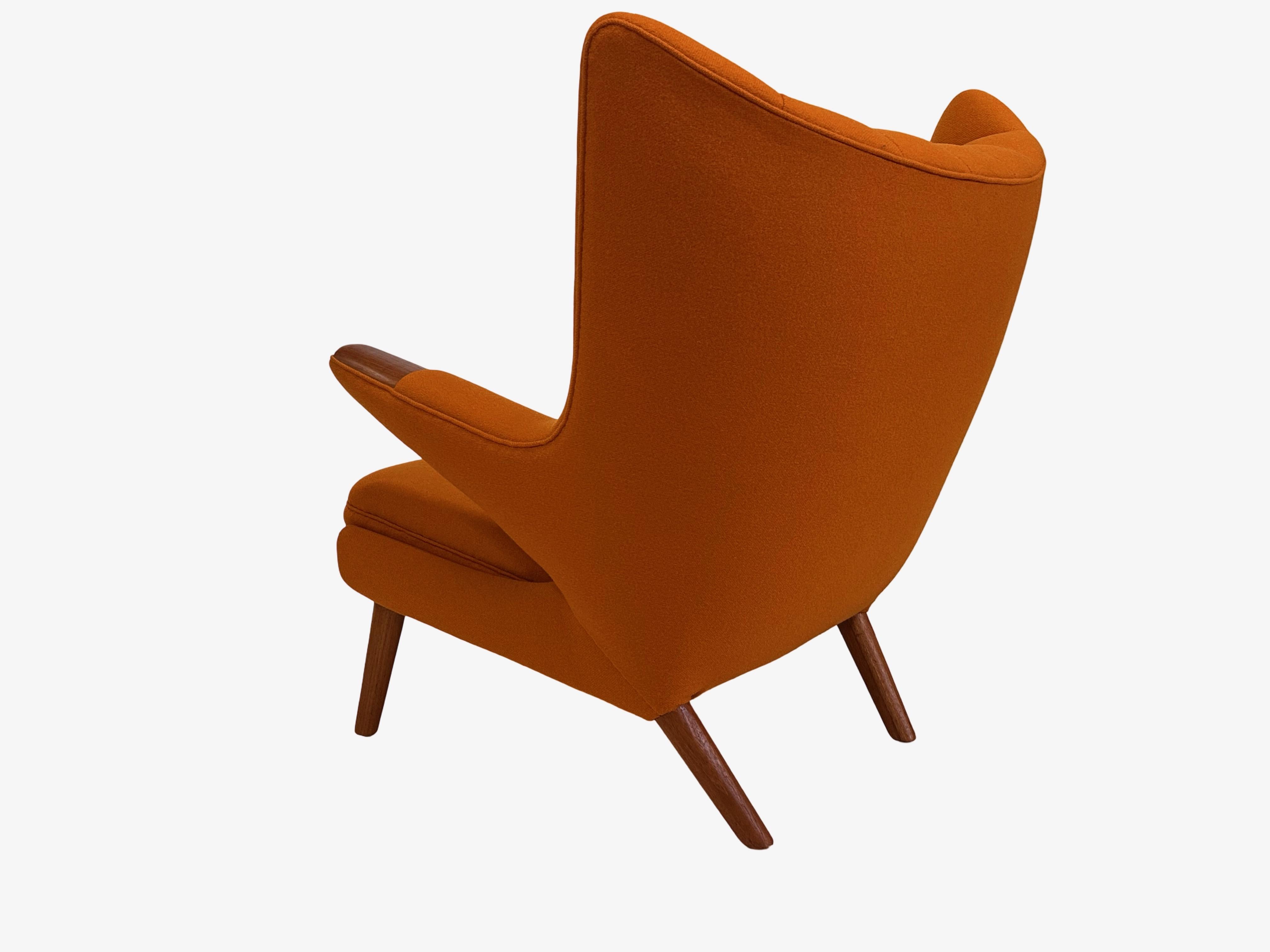 Sedia papabear originale di Hans Jørgen Wegner, Danimarca. in vendita 2