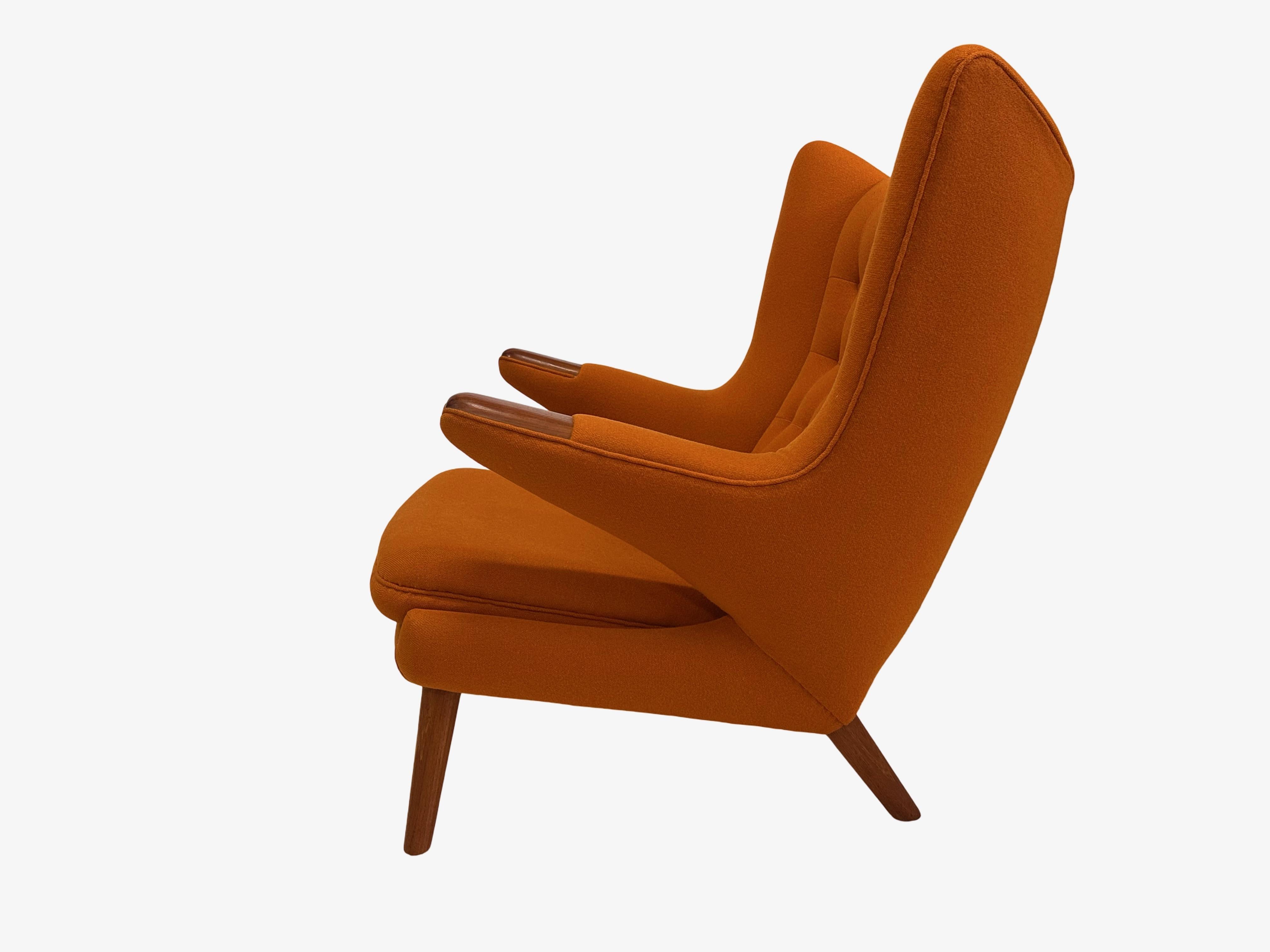 Sedia papabear originale di Hans Jørgen Wegner, Danimarca. in vendita 3