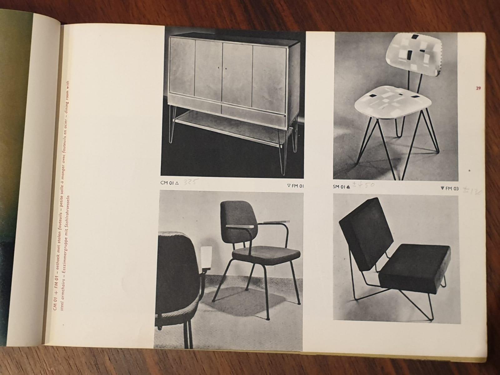 Chaise minimaliste néerlandaise SM01 originale Pastoe de Cees Braakman, 1954 en vente 4