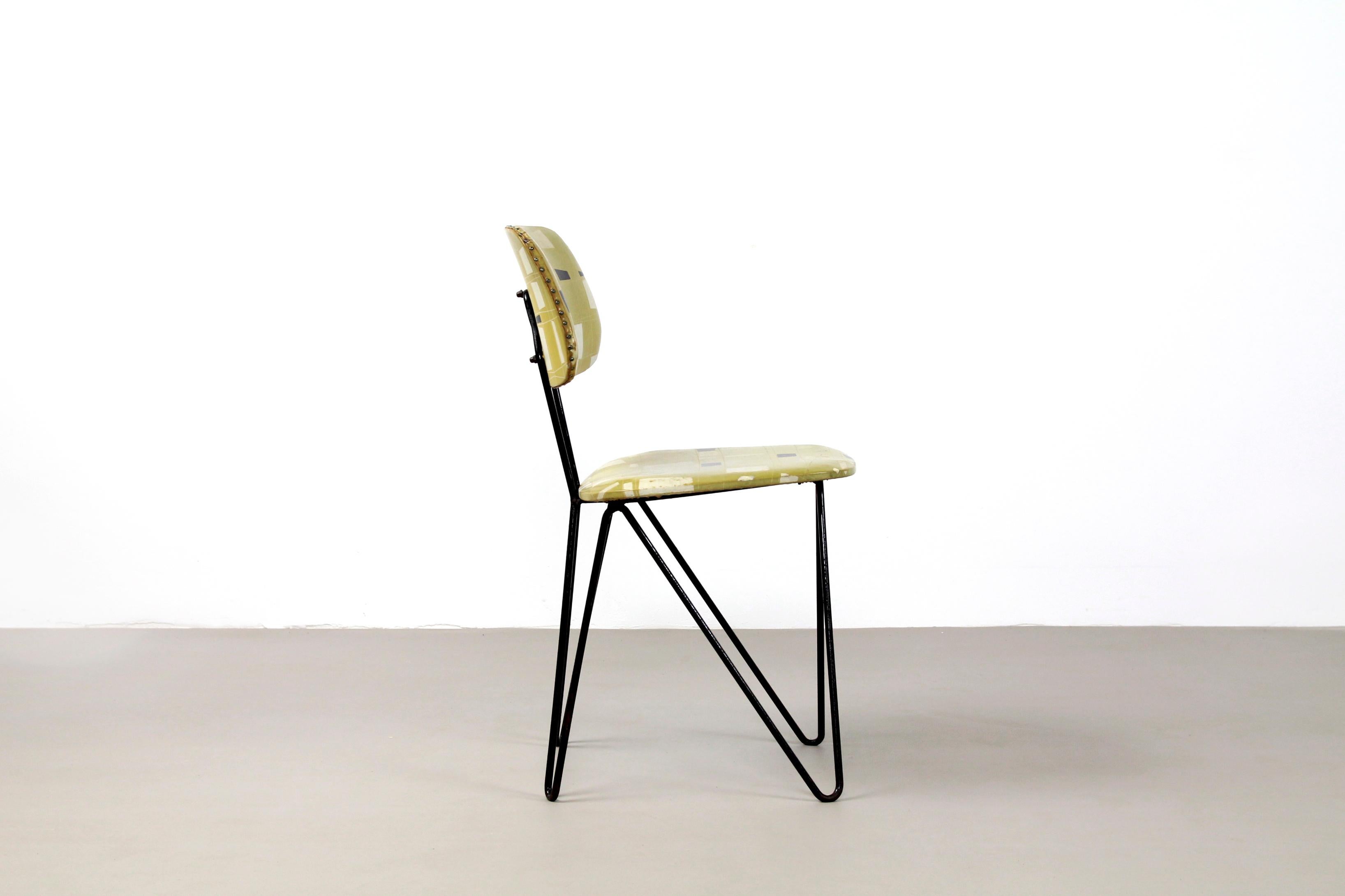 Metal Original Pastoe Dutch Minimalist SM01 Chair by Cees Braakman, 1954 For Sale